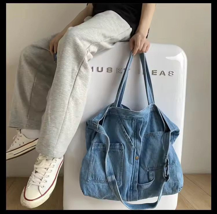 Japanese Brand Denim Casual Shoulder Bag Size ONE SIZE - 2 Thumbnail