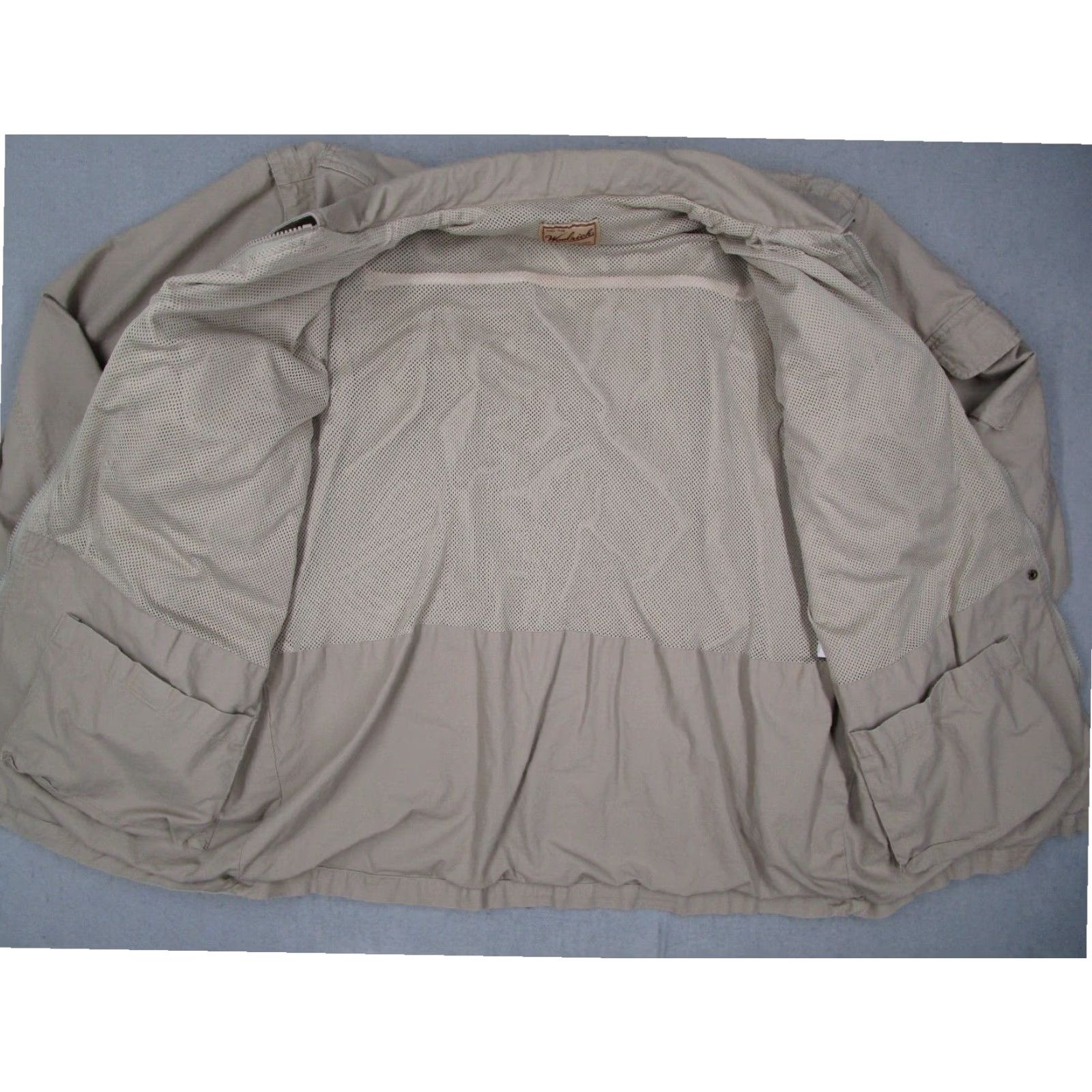 Vintage VINTAGE WOOLRICH Men's Safari Jacket Beige Canvas Zip Off Sleeve Large Size US L / EU 52-54 / 3 - 5 Thumbnail