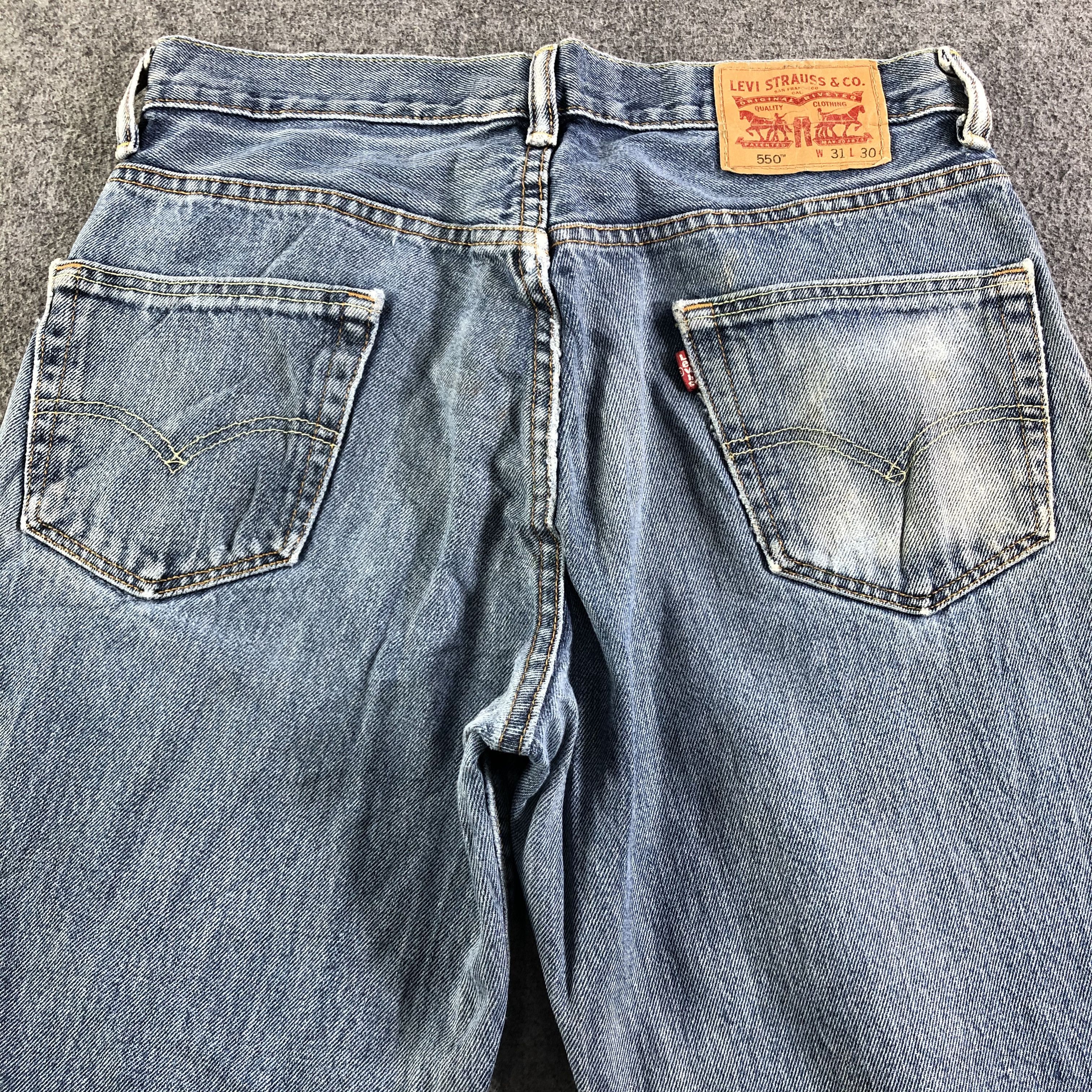 Levi's Vintage Blue Wash Levis 550 Jeans-J3127 Size US 32 / EU 48 - 4 Thumbnail