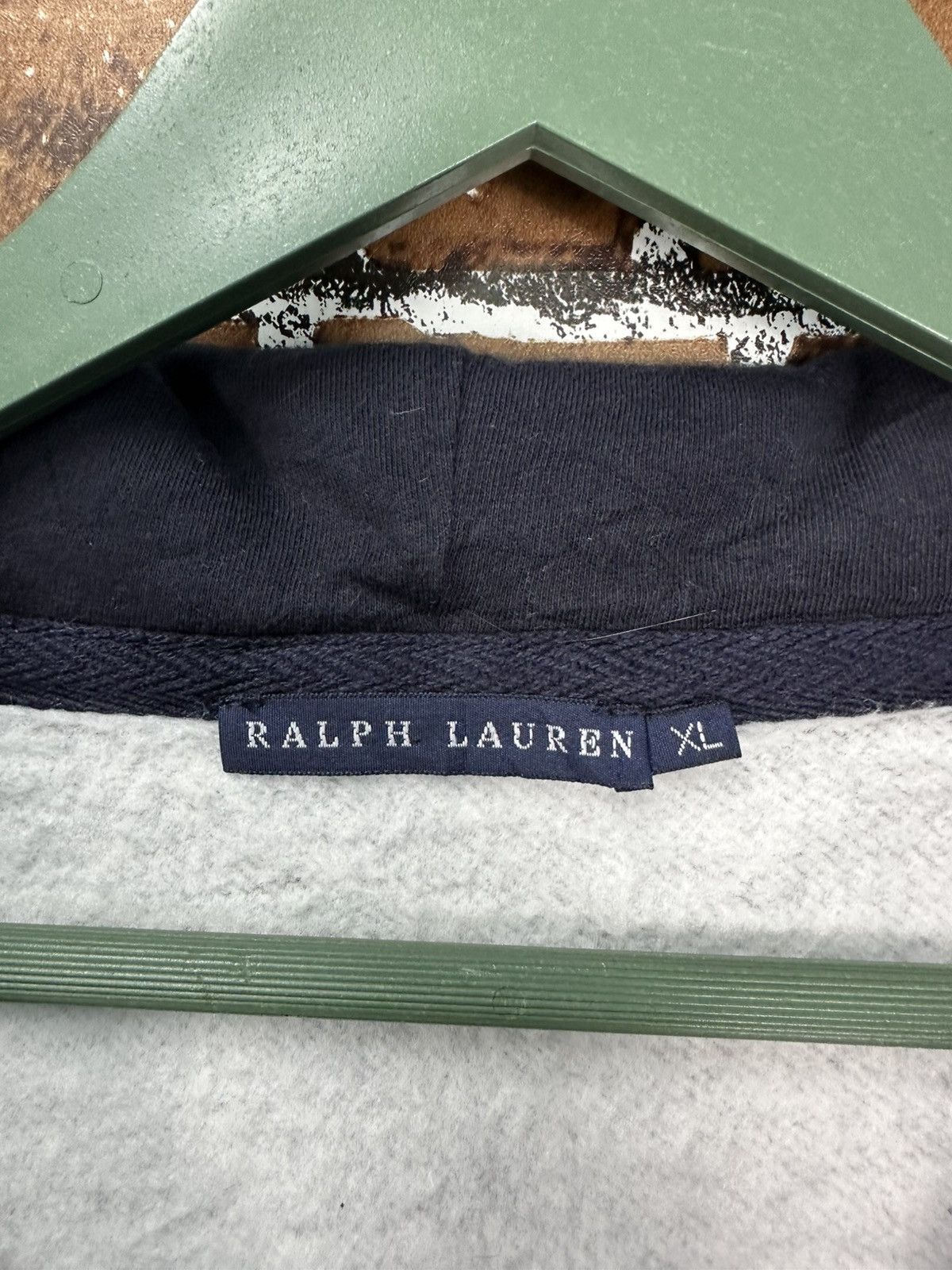 Ralph Lauren Vintage Ralph Lauren Wharf Knit Hoodie in Navy Stripe Z386 Size US XL / EU 56 / 4 - 7 Thumbnail