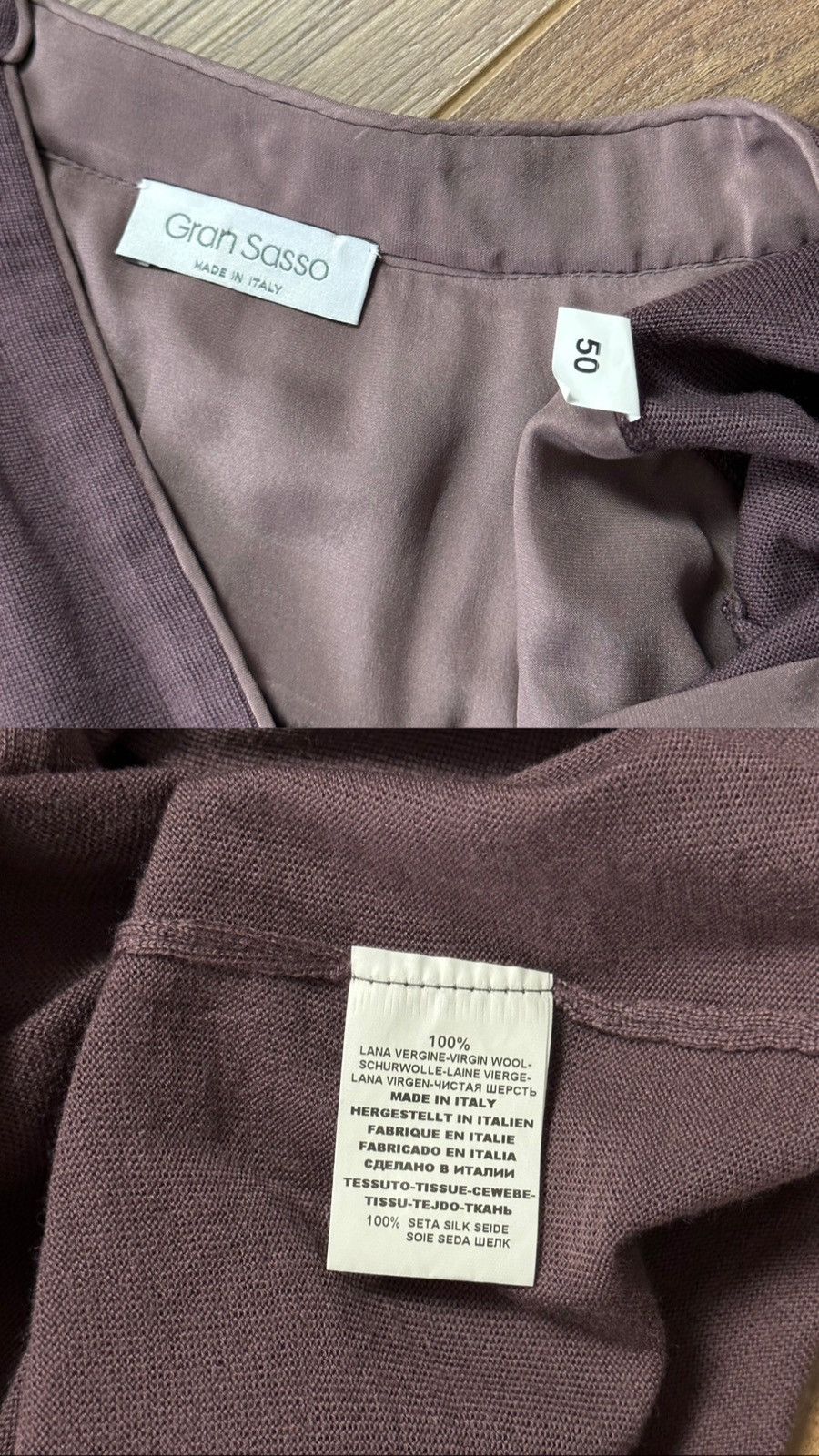 Gran Sasso Gran Sasso Made in Italy V-Neck Silk Details Wool Sweater Size XL / US 12-14 / IT 48-50 - 10 Thumbnail