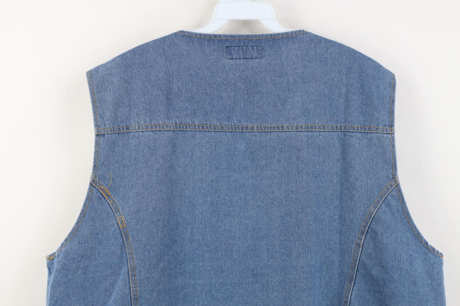 Vintage Vintage 90s Streetwear Western Cowboy Denim Jean Vest Jacket Size US XL / EU 56 / 4 - 13 Thumbnail