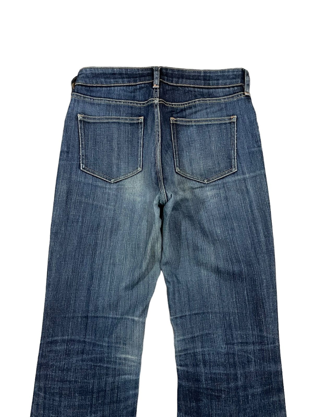 Japanese Brand Vintage Y2K Uniqlo UJ Fade Wash Distressed Bootcut Jeans Size US 28 / EU 44 - 8 Thumbnail