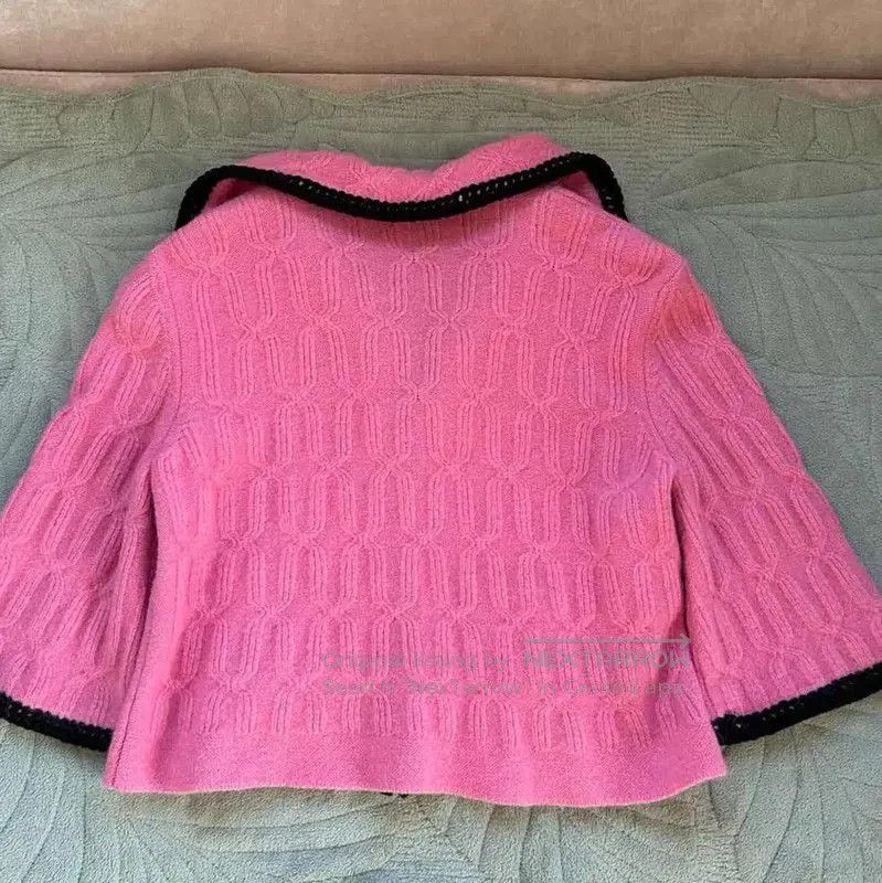 Moschino Moschino Pink Wool Blend Sweater . Size L / US 10 / IT 46 - 3 Thumbnail