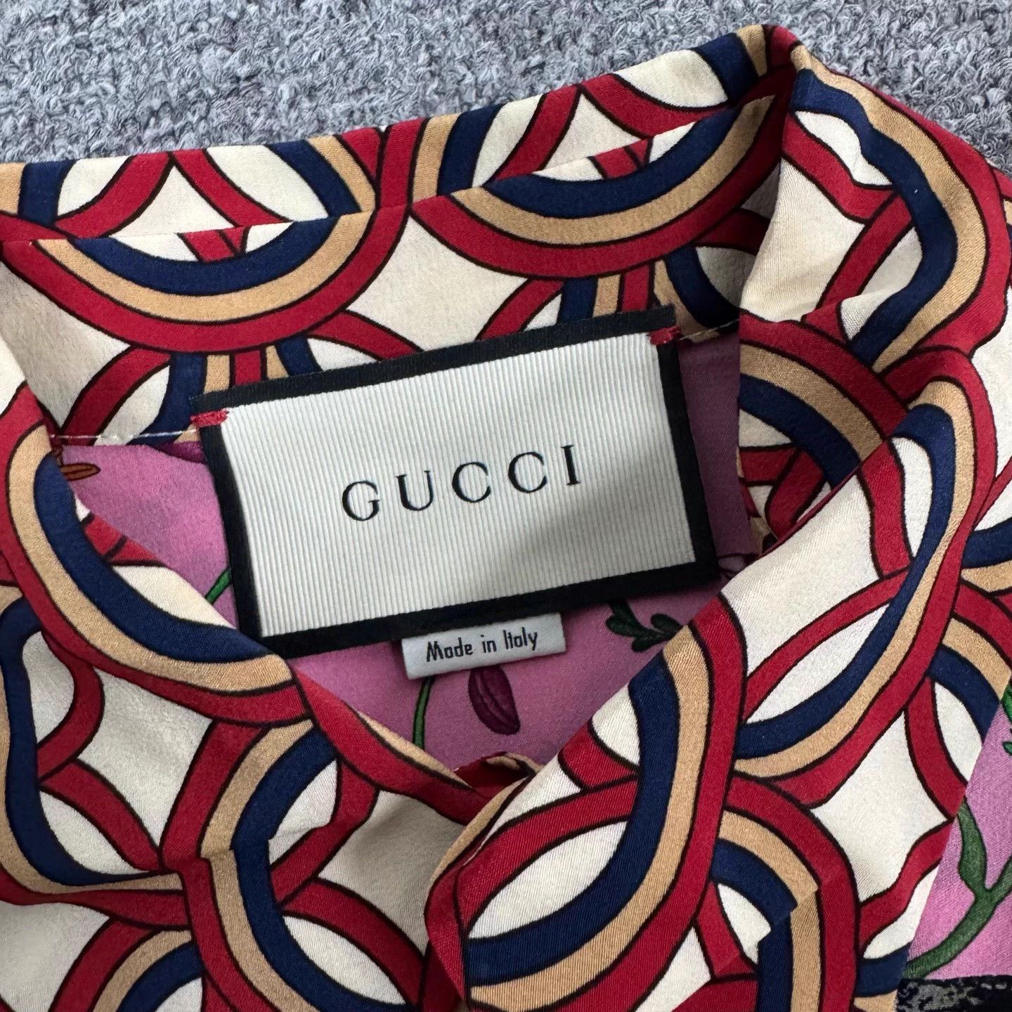 Gucci Gucci Silk Floral Tiger Shirt 40 Like New Size S / US 4 / IT 40 - 5 Thumbnail