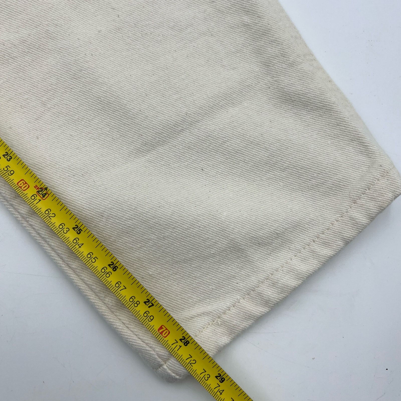 Vintage Vintage Forenza Ivory Denim Jeans Tapered Leg High Waisted Size 34" / US 12 / IT 48 - 5 Thumbnail
