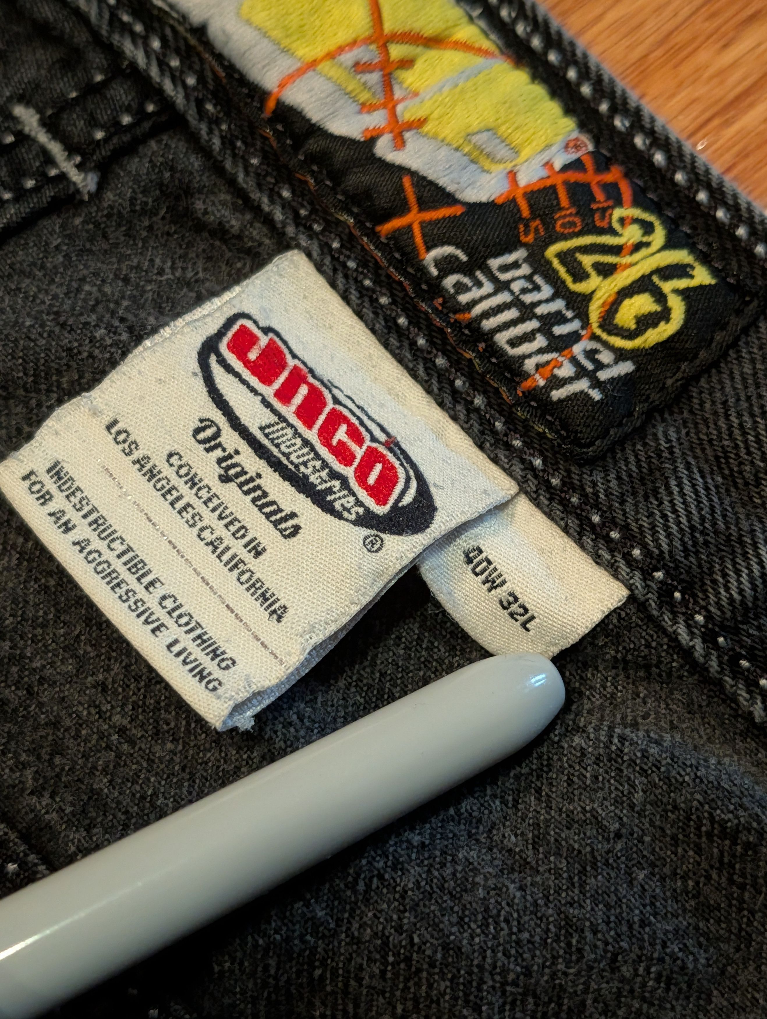 JNCO VTG JNCO Jeans 26 Barrel Baggy Denim Skater Pants 40x32 Size US 40 / EU 56 - 6 Thumbnail
