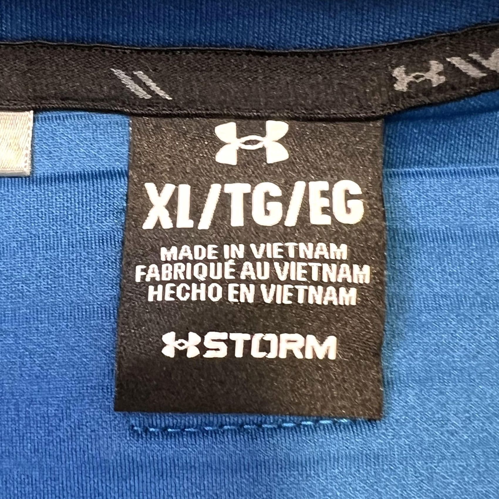 Under Armour Under Armour Pullover Mens XL Blue Storm Golf Quarter Zip Long Sleeve Performance Size US XL / EU 56 / 4 - 6 Thumbnail