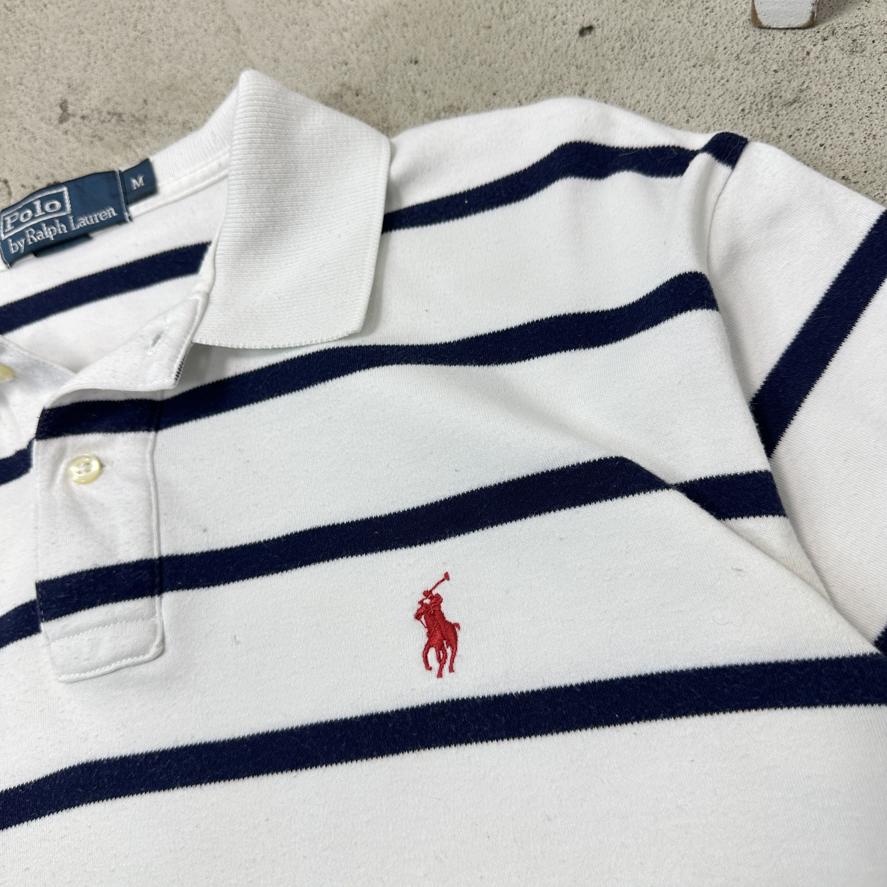 Polo Ralph Lauren Vintage Streetwear Striped Polo Ralph Lauren T-shirt Y2K Size US M / EU 48-50 / 2 - 2 Thumbnail