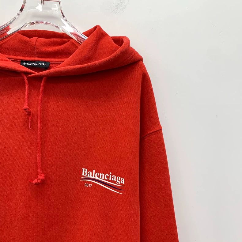 Balenciaga Balenciaga Cotton hooded long-sleeve sweatshirt embroidere Size US S / EU 44-46 / 1 - 3 Thumbnail