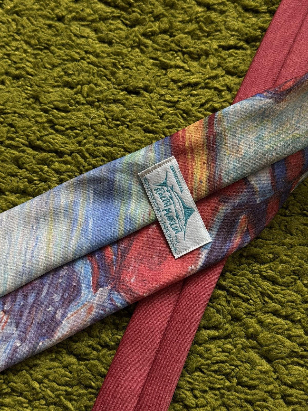 Ralph Marlin Ralph Marlin 1990 vintage Hockey printed tie Size ONE SIZE - 4 Thumbnail
