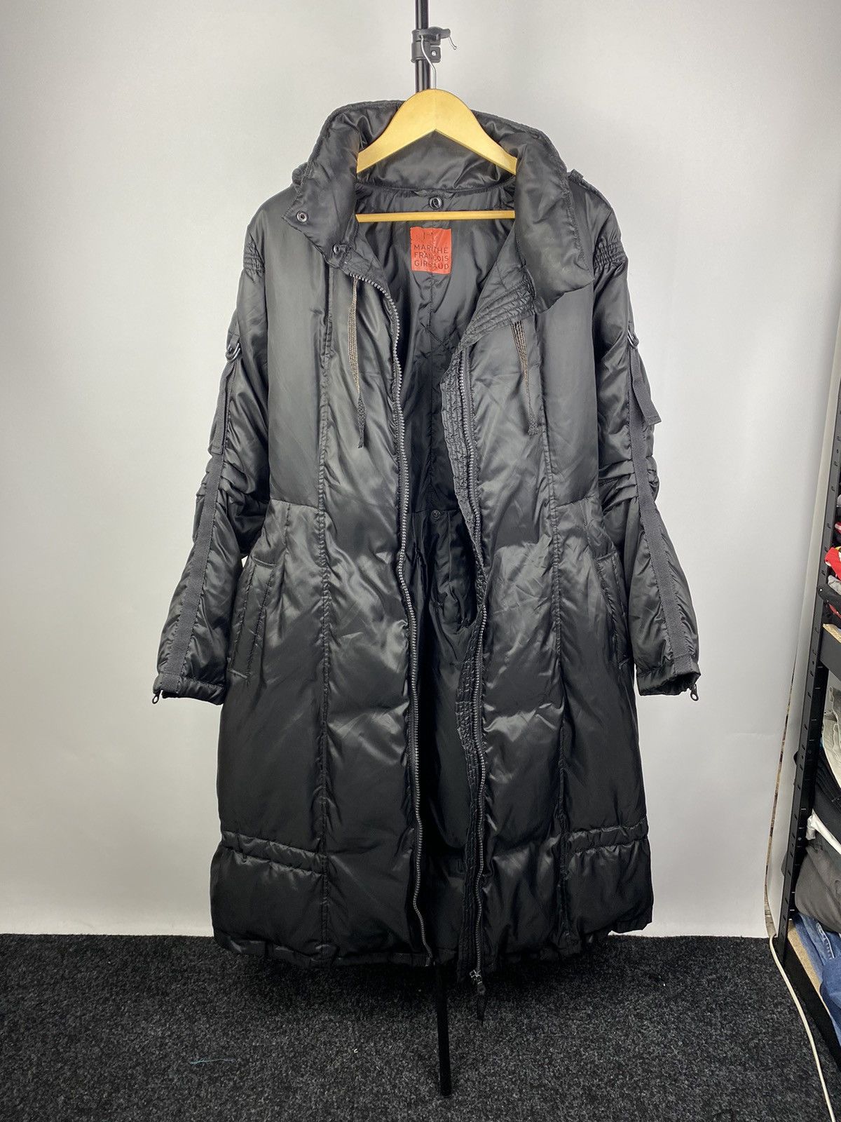 Designer × Marithe + Francois Girbaud RARE🔥MARITHE FRANCOIS GIRBAUD BELTED BLACK GOTHIC JACKET Y2K Size L / US 10 / IT 46 - 10 Thumbnail