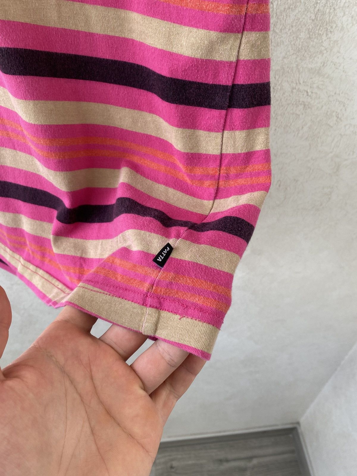 Patta Patta Stripped Multicolour Skater T Shirt Size M Size US M / EU 48-50 / 2 - 7 Thumbnail