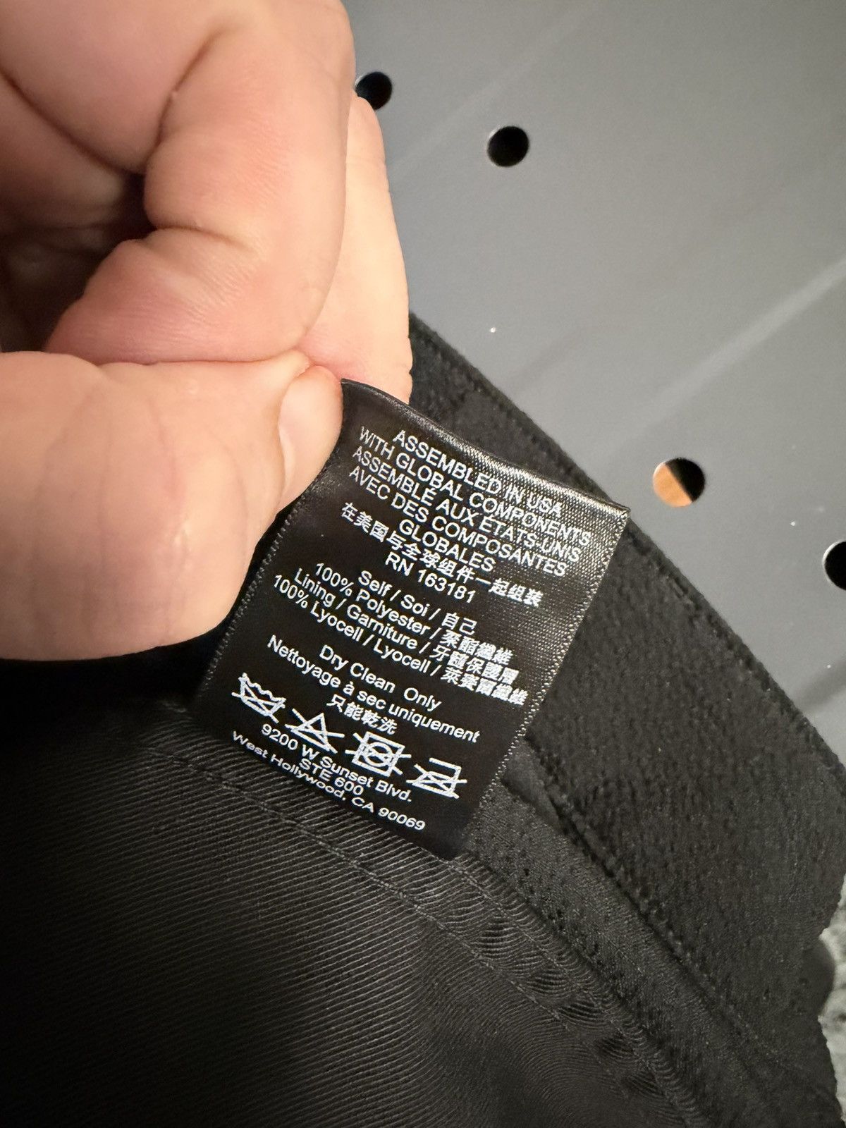 Rhude Seersucker Parachute Cargo Pants in Black Size US 33 - 13 Thumbnail