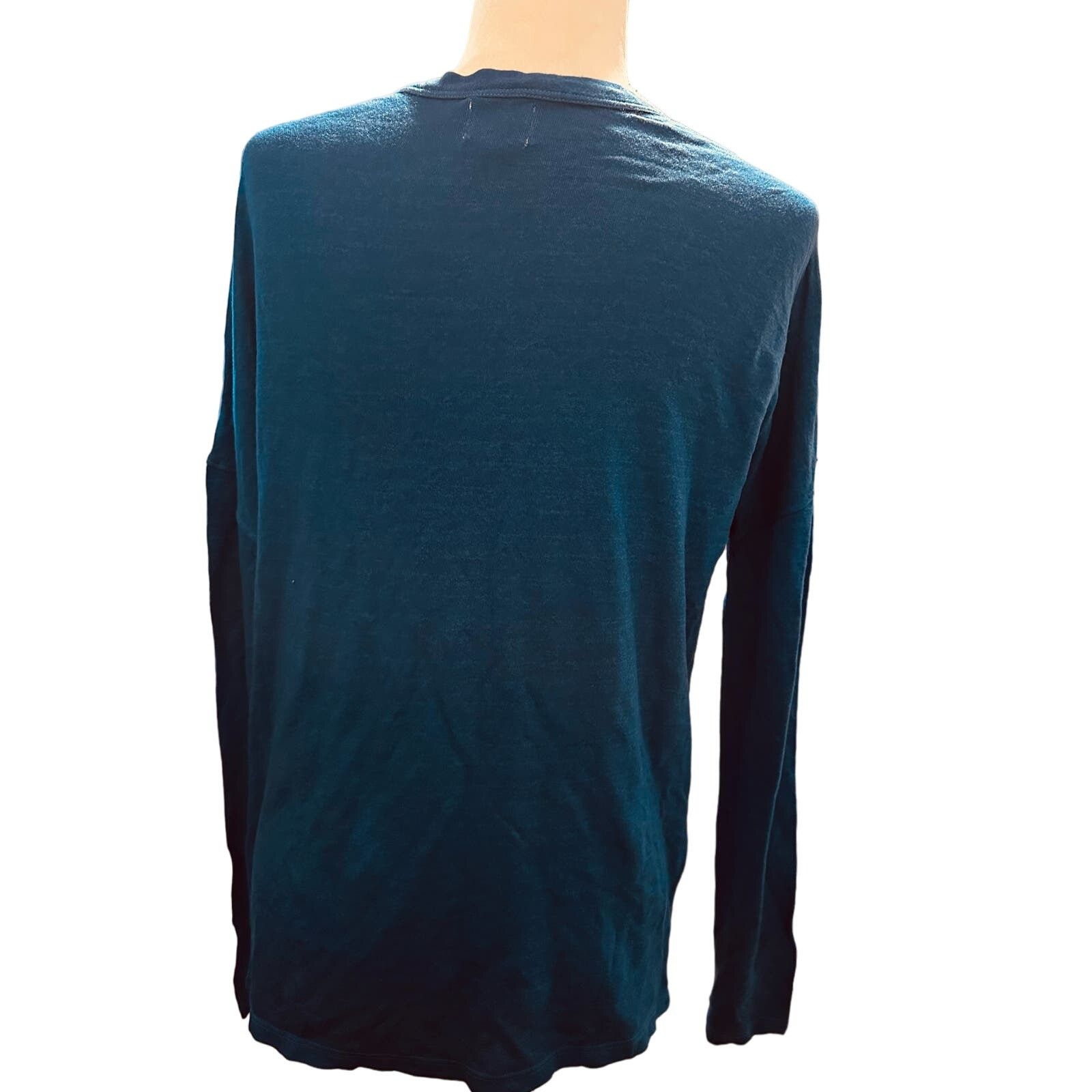 Sundry Sundry V-neck Long Sleeve Shirt, Royal Blue Size Small, NWOT Size S / US 4 / IT 40 - 4 Thumbnail