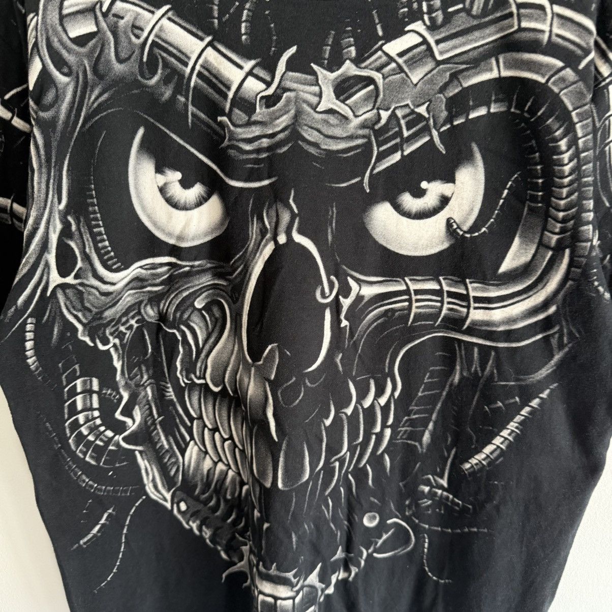 Japanese Brand × Vintage Seven Zero One Liquid Blue Terminator Big Print Tee Size US L / EU 52-54 / 3 - 3 Thumbnail