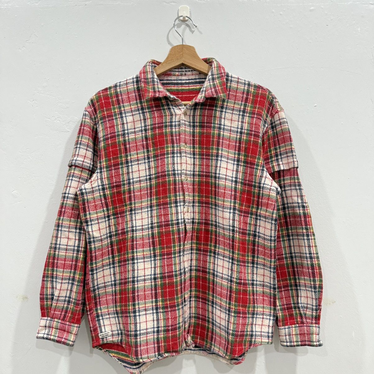 Designer Mademoiselle NON NON Flannel Shirt Size US M / EU 48-50 / 2 - 1 Thumbnail