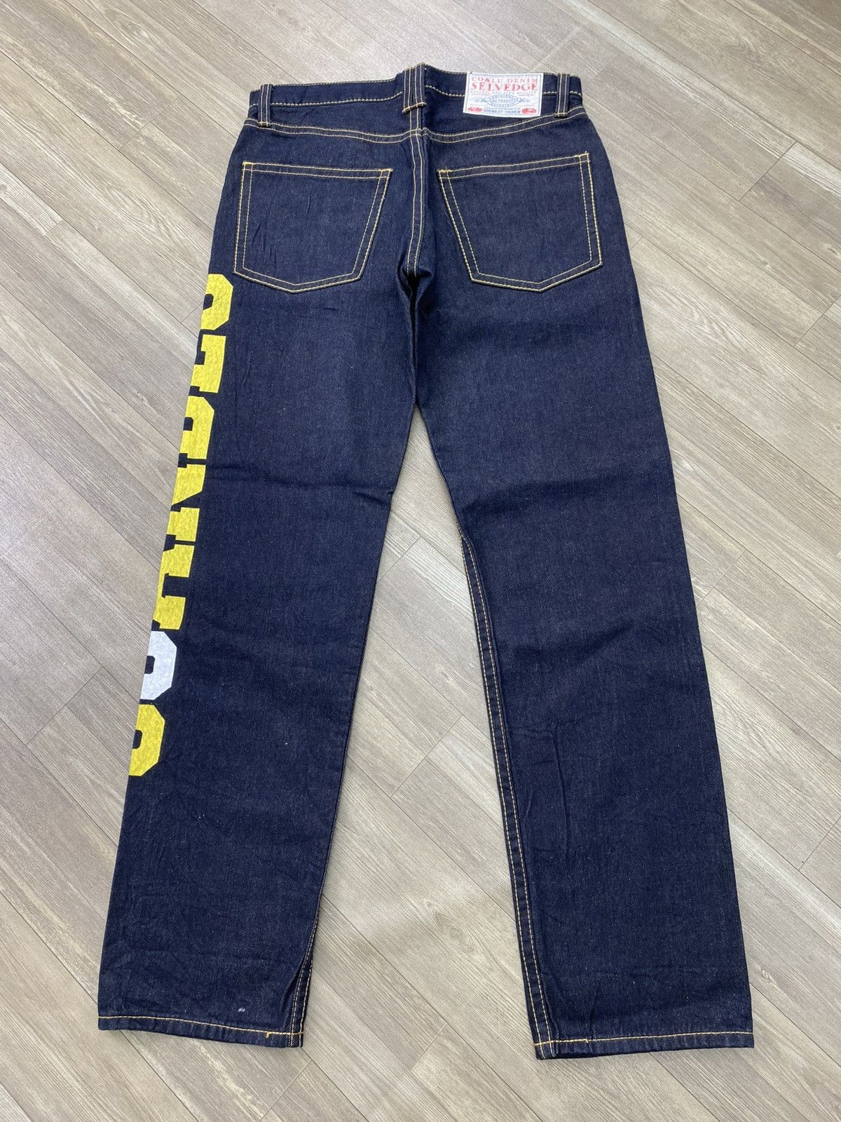 Hysteric Glamour Vintage CoandLu Japan Evisu Style Printed Selvedge Jeans Y2K Size US 34 / EU 50 - 19 Thumbnail
