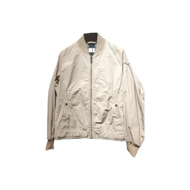 Burberry Burberry Beige Zip-Up Baseball Collar Jacket Size US L / EU 52-54 / 3 - 1 Thumbnail