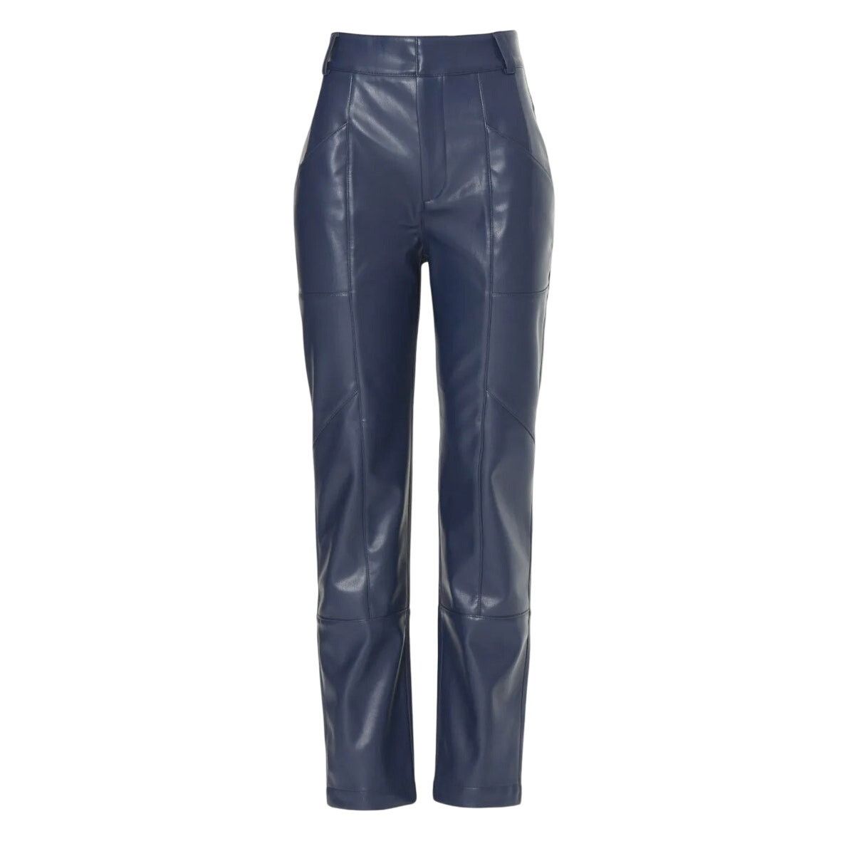 Ronny Kobo Ronny Kobo X RTR Blue Faux Leather Pants in Blue, Size US 2 Size 26" / US 2 / IT 38 - 1 Thumbnail