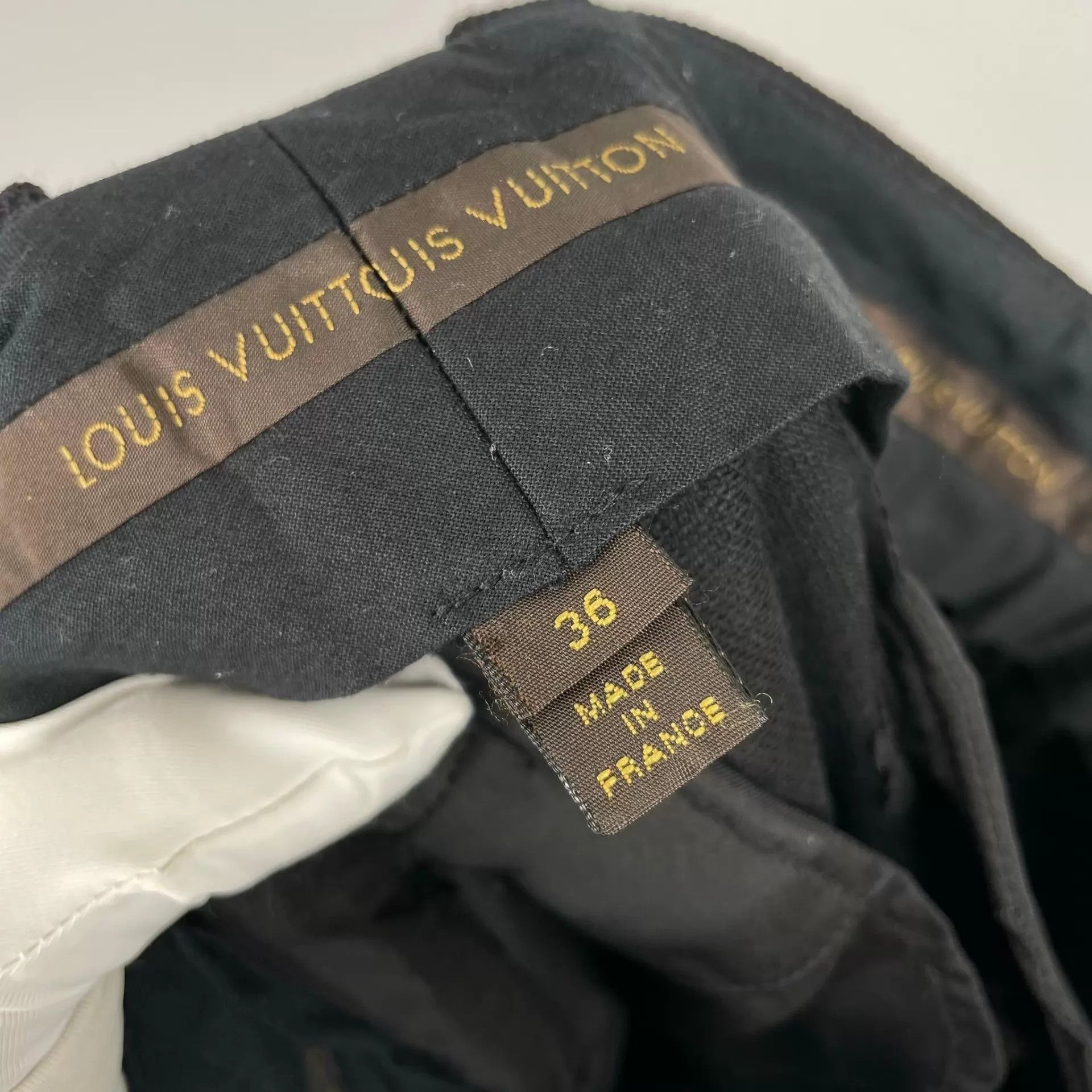 Louis Vuitton LV Cotton Black Dress Trousers Size 36 Size US 36 / EU 52 - 4 Thumbnail