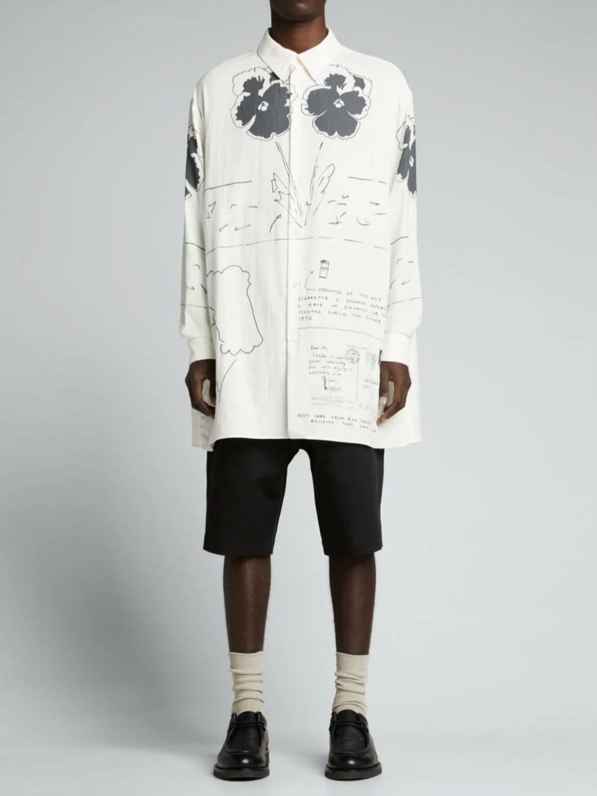 Loewe Loewe 21AW Oversized Joe Brainard Flowers Print Shirt Size US S / EU 44-46 / 1 - 7 Thumbnail