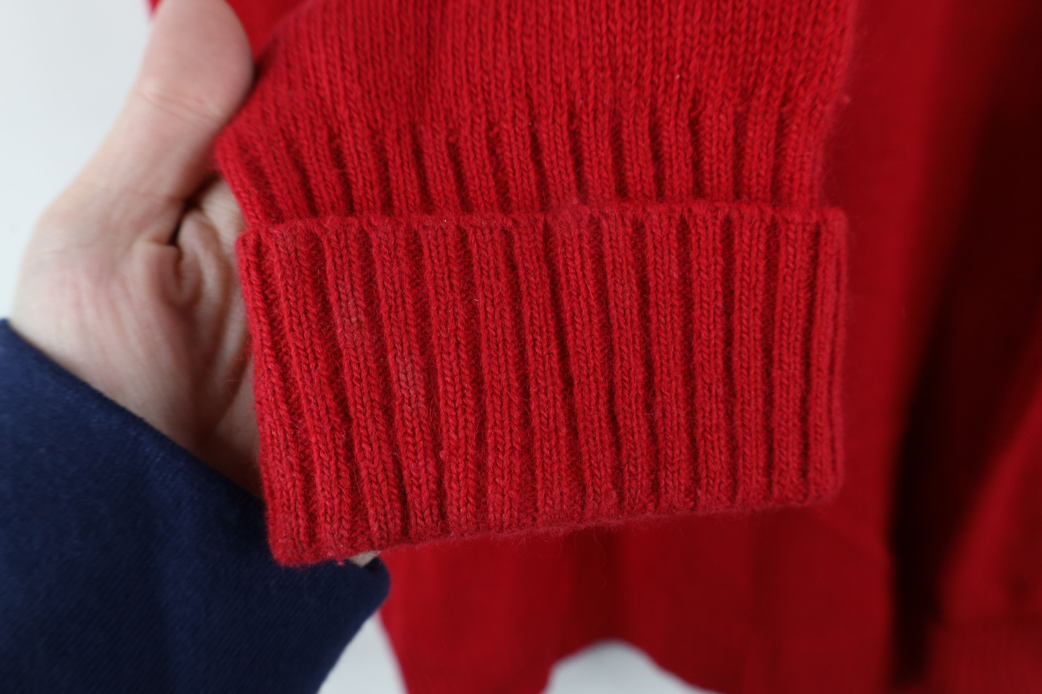 Vintage Vintage 90s Streetwear Lambswool Knit Collared Sweater Size L / US 10 / IT 46 - 4 Thumbnail