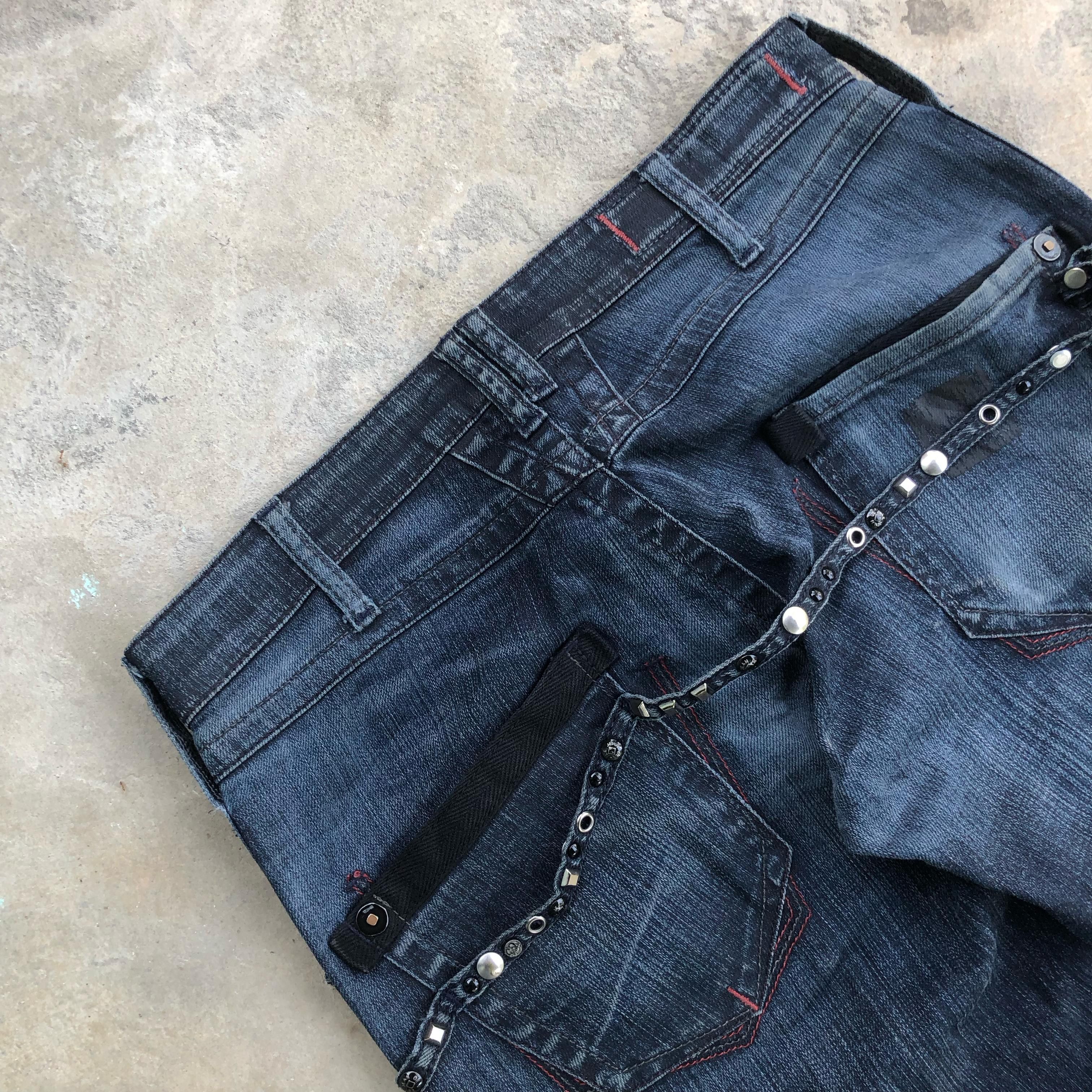 Marithe + Francois Girbaud Marithe Francois Girbaud Eyelet Jeans Size US 31 - 4 Thumbnail