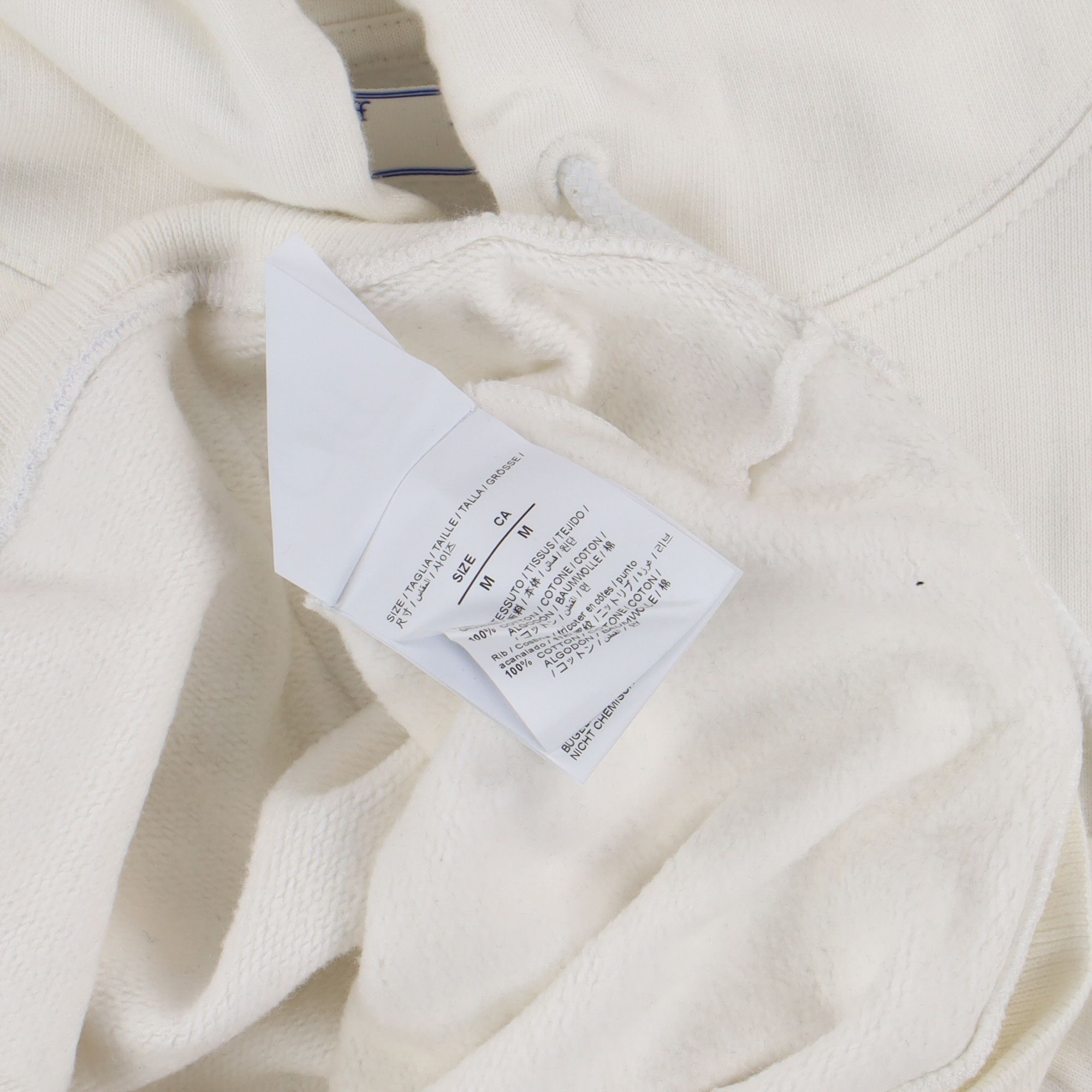 Off-White White Caravaggio Boy Oversized Skate Hoodie Size US M / EU 48-50 / 2 - 6 Thumbnail