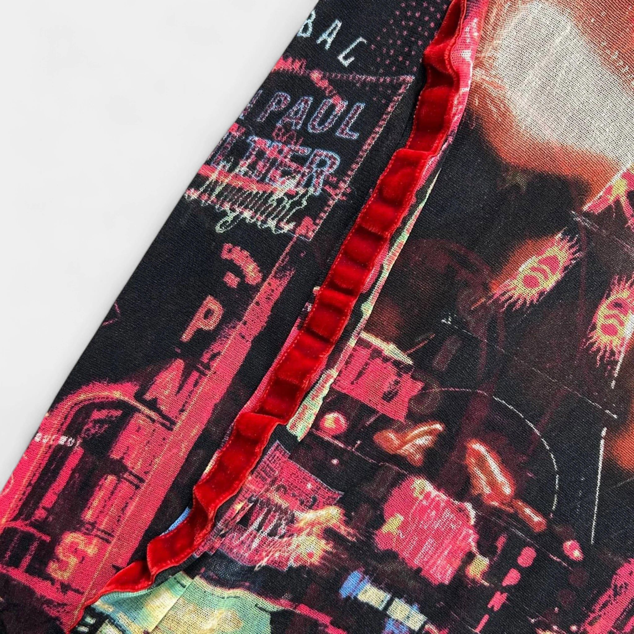 Jean Paul Gaultier Jean Paul Gaultier "Pigalle" Paris Lights Mesh Graphic Longs Size US M / EU 48-50 / 2 - 3 Thumbnail