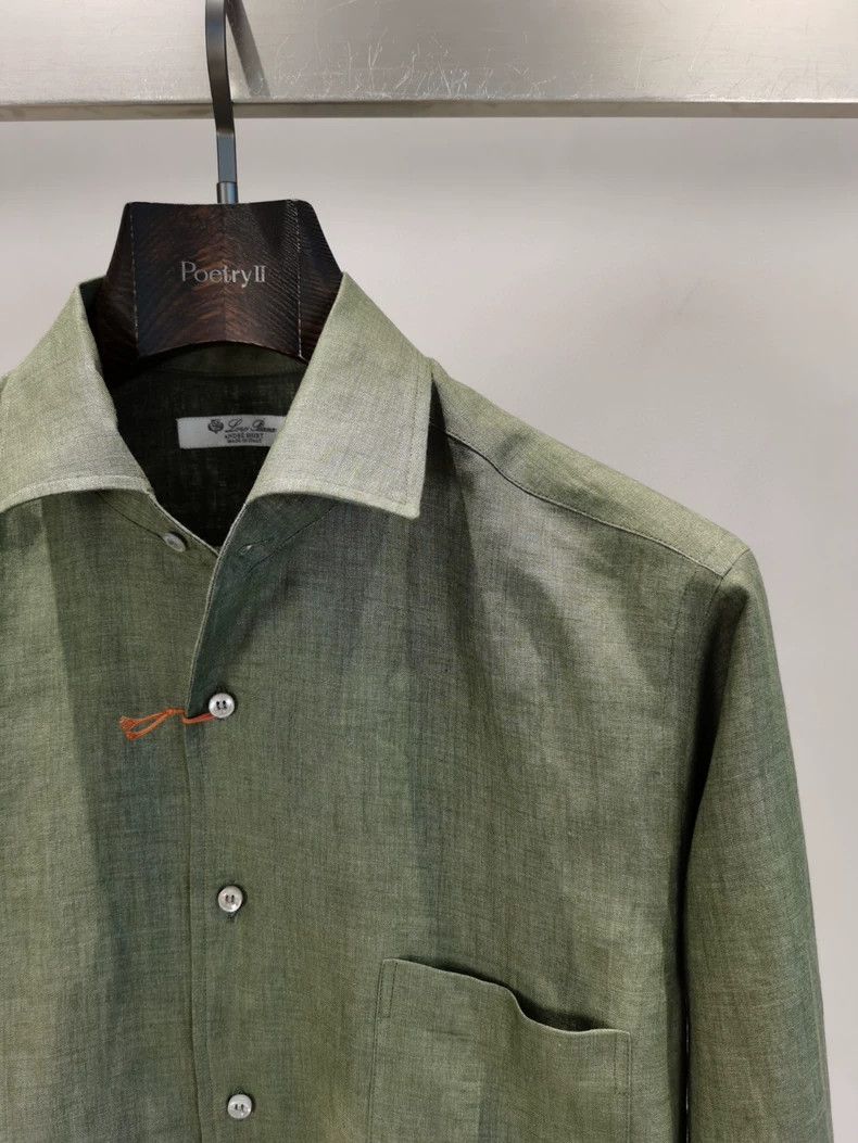 Loro Piana LORO PIANA Men's linen shirts Size US S / EU 44-46 / 1 - 3 Thumbnail