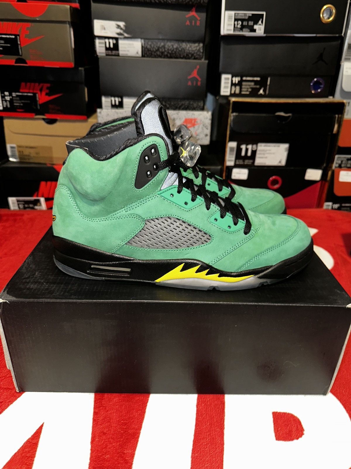 Nike Air Jordan 5 “Oregon Duck PE” Sample 2013 Size US 11.5 / EU 44-45 - 3 Thumbnail