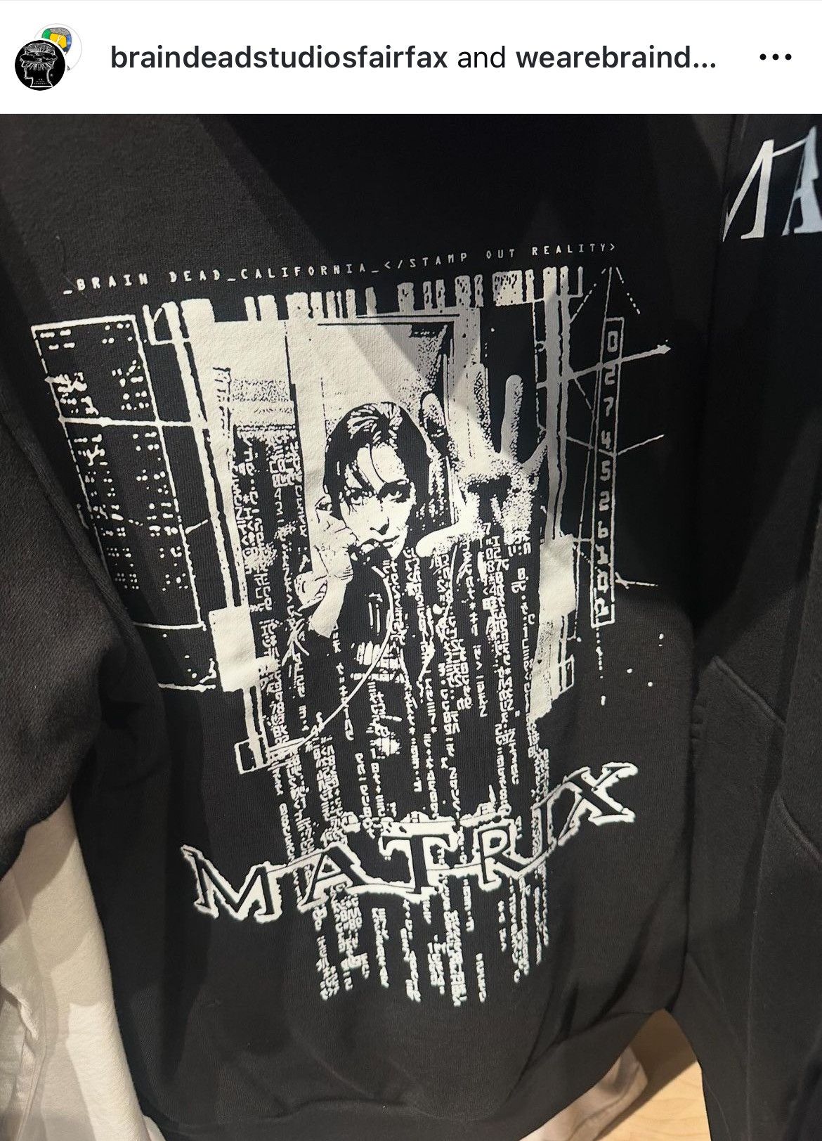 Brain Dead ACADEMY MUSEUM x THE MATRiX x BRAiN DEAD STUDiOS FAiRFAX Size US XL / EU 56 / 4 - 4 Thumbnail