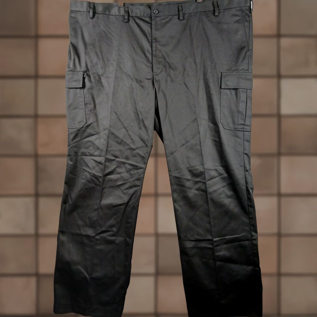 Vintage Edward s Black Utility Chino Cargo Pants Mens 52x34 NWT Size US 36 / EU 52 - 1 Thumbnail