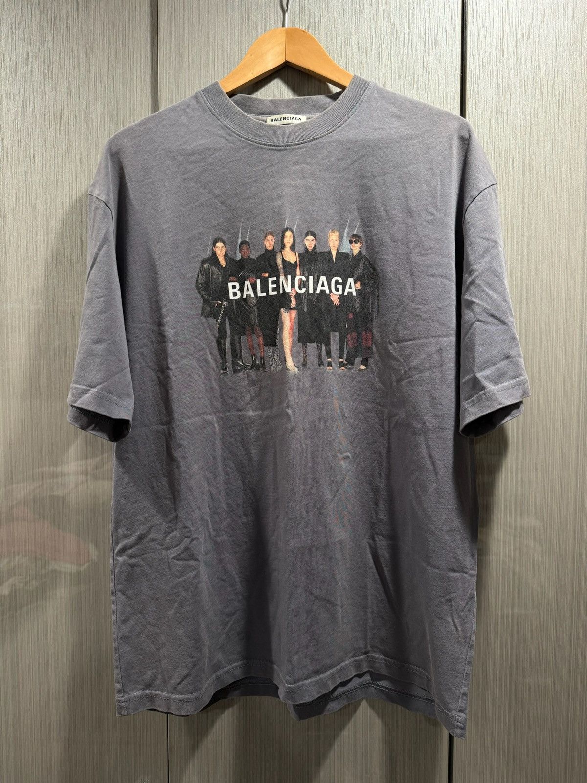 Balenciaga Balenciaga Oversized Band Logo T Shirt Size US M / EU 48-50 / 2 - 1 Thumbnail