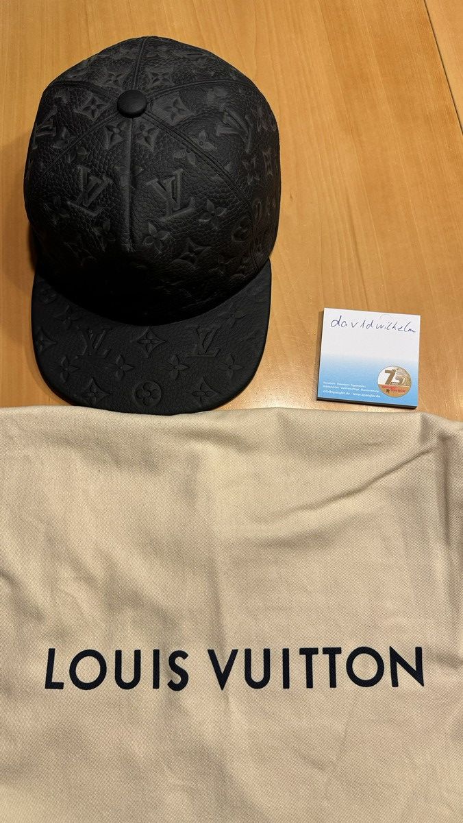 Louis Vuitton Louis Vuitton 1.0 Cap Virgil Abloh Monogram Leather Hat Size ONE SIZE - 5 Thumbnail