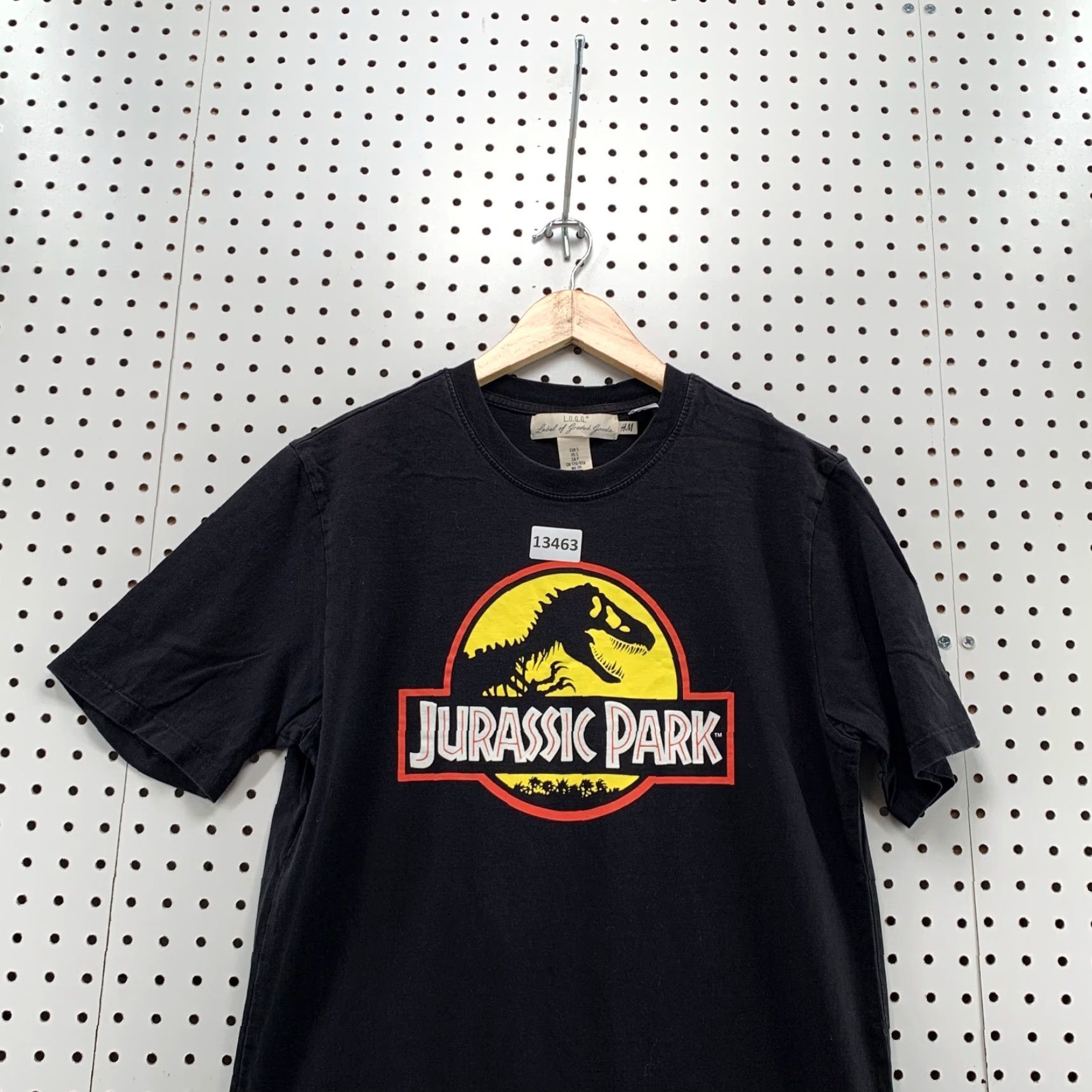 H&M Jurassic Park Movie Shirt Black Mens Small H&M Brand Short Sleeve T-Shirt Graphic Tee Unisex Adults Movie Theme Mens Size US S / EU 44-46 / 1 - 5 Thumbnail