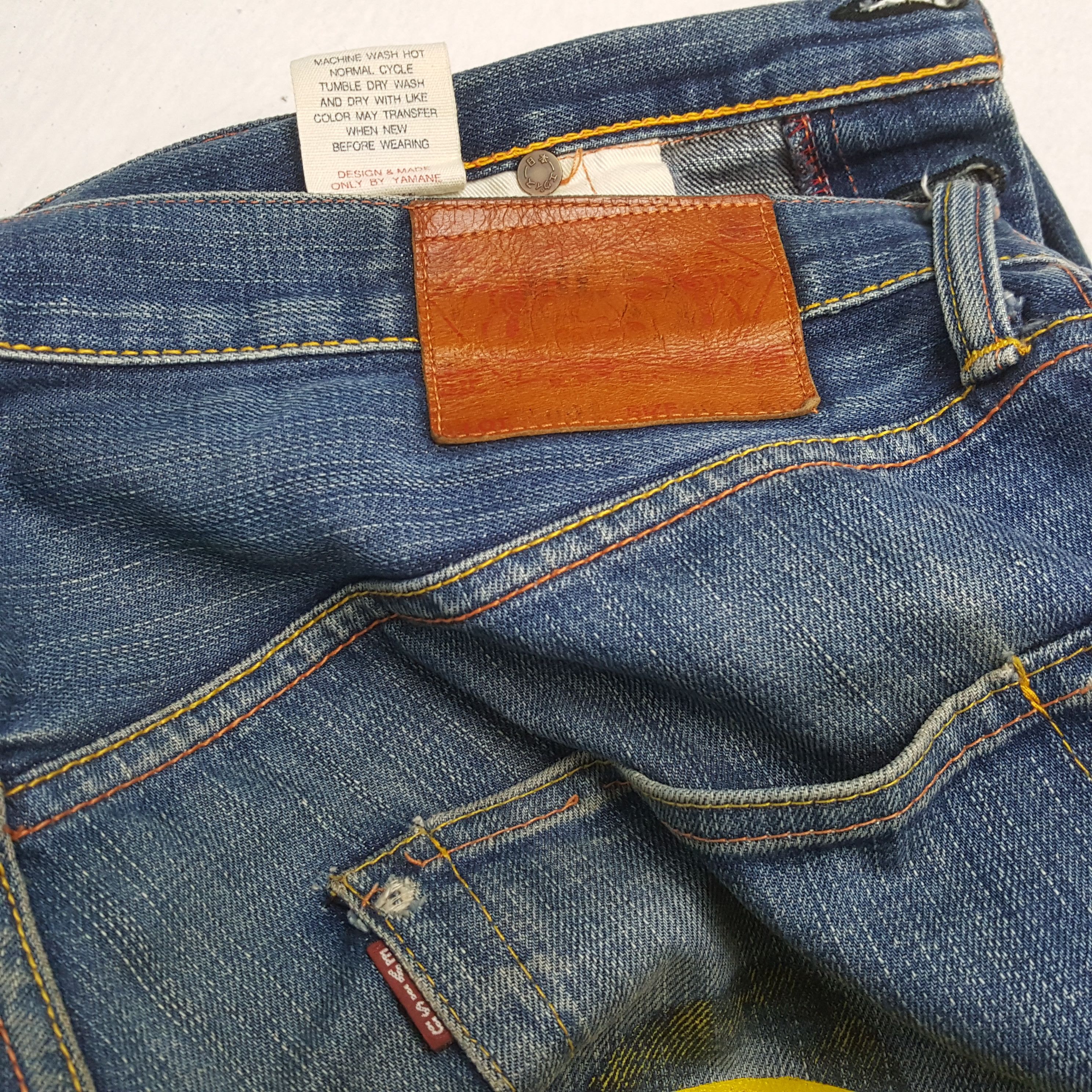 Evisu × Japanese Brand × Vintage Vintage EVISU Japanese Brand Daicock Custom Distressed Jeans Size US 36 / EU 52 - 14 Thumbnail