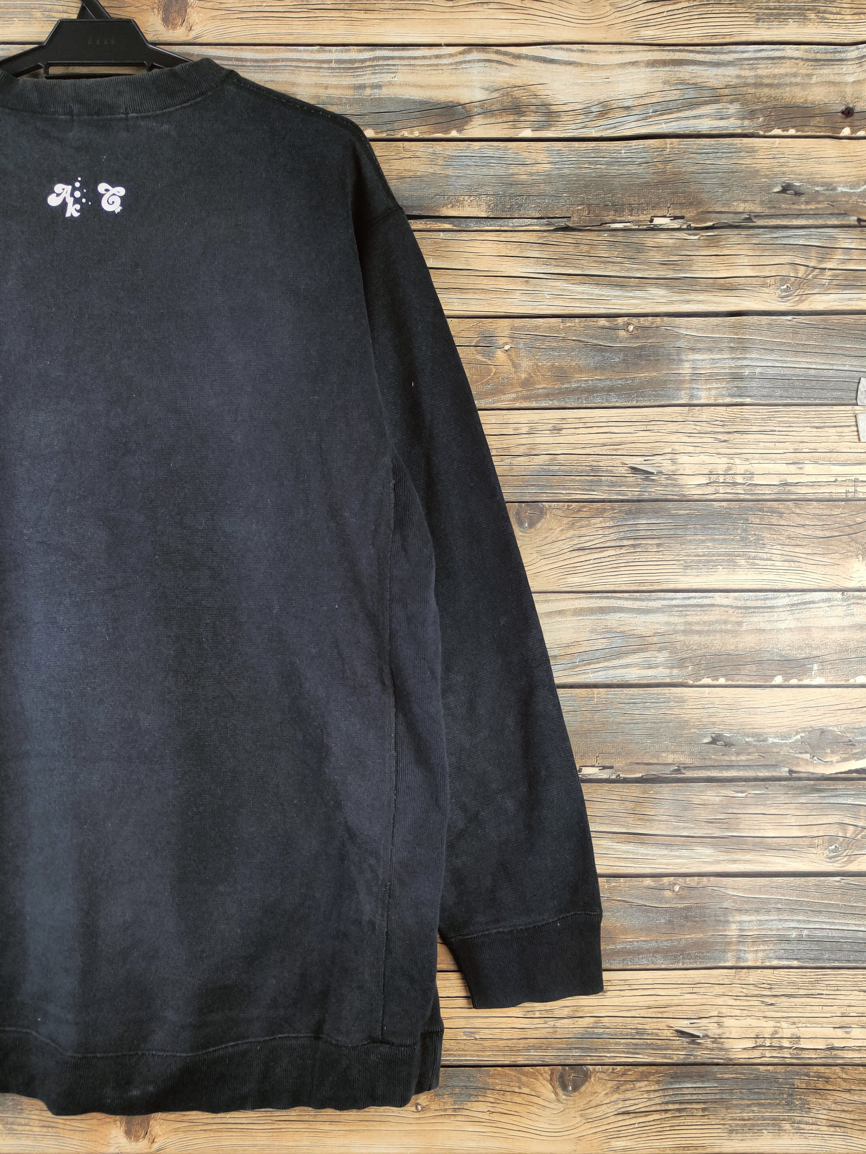 Japanese Brand DL Craft Black rapper Sweatshirts #46-212 Size US XXL / EU 58 / 5 - 11 Thumbnail
