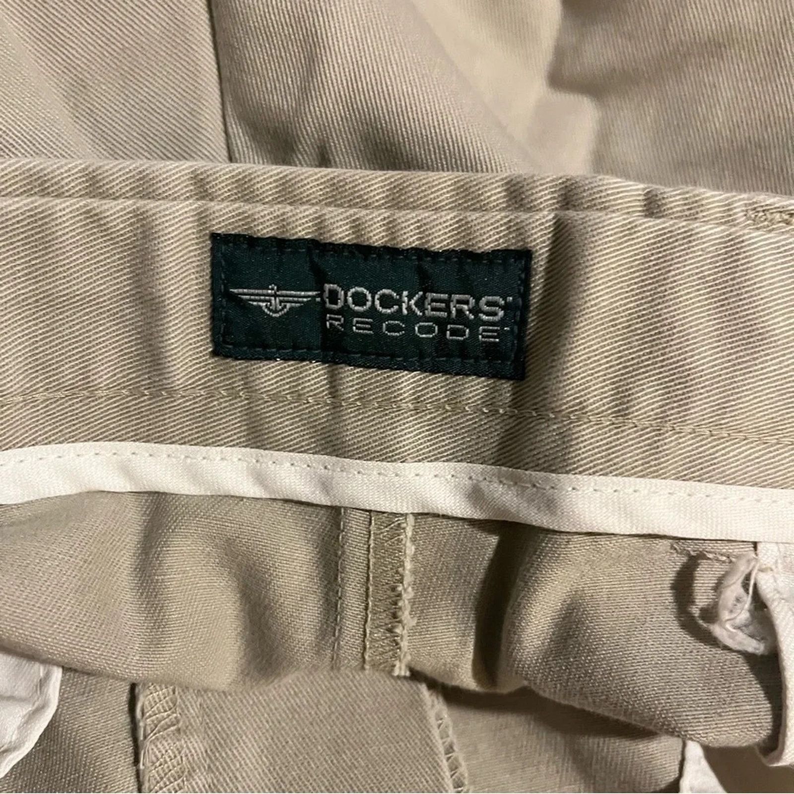 Dockers Dockers Recode Khaki Pleated Cotton Chinos 38x34 Office Size US 38 / EU 54 - 5 Thumbnail
