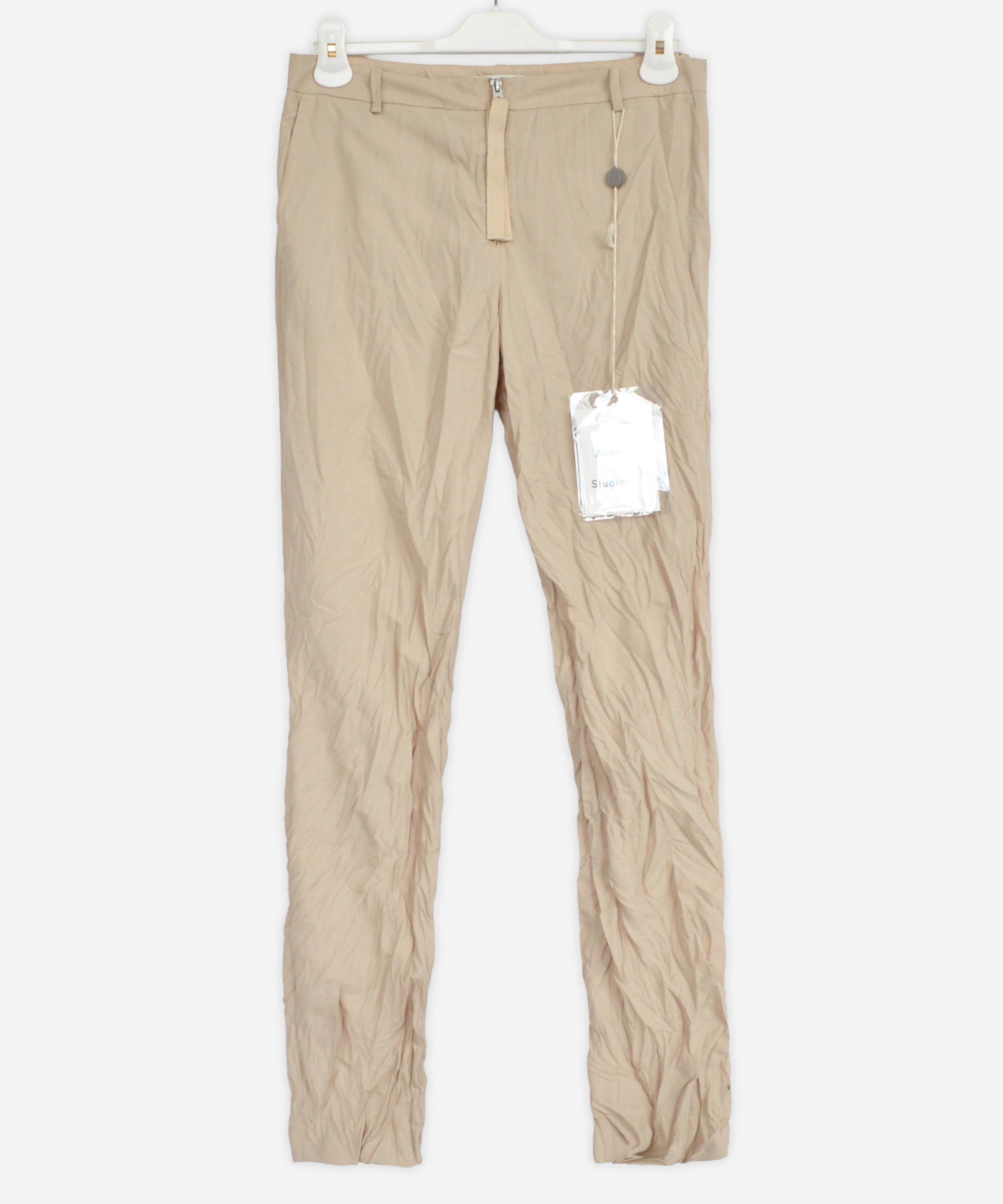 Acne Studios ACNE STUDIOS Pants Trousers Erle Froisse Crinkle Textured Size 26" / US 2 / IT 38 - 1 Thumbnail