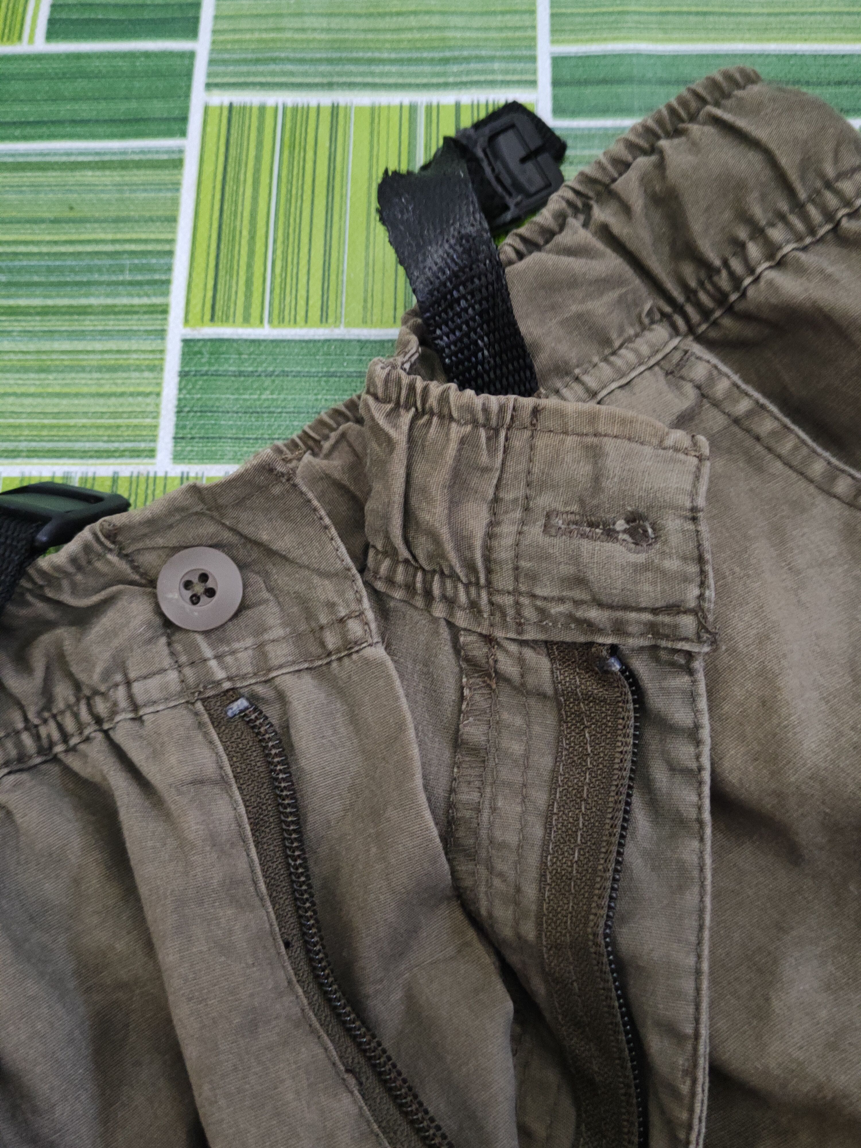 Japanese Brand O.R.G Olive Faded Multipocket Tactical Cargo Pants #S2453 Size US 31 - 16 Thumbnail