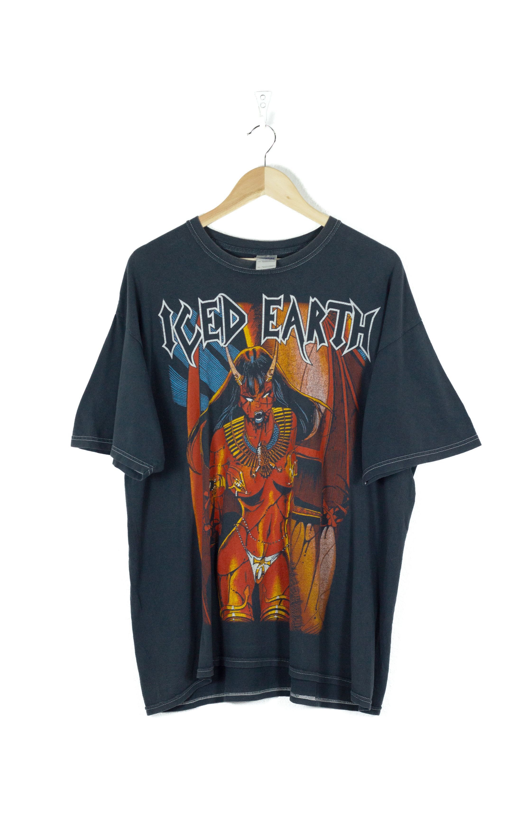 Band Tees Vintage Iced Earth Fuck Posers Demon Tee T-shirt 90s Y2K Size US XL / EU 56 / 4 - 1 Thumbnail