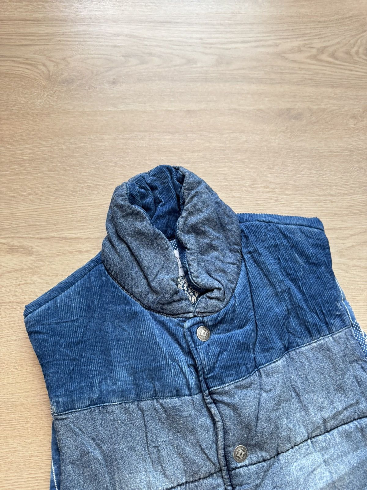 Japanese Brand Vintage 00’s Royal Palm Japanese Blue Vest Size US S / EU 44-46 / 1 - 2 Thumbnail