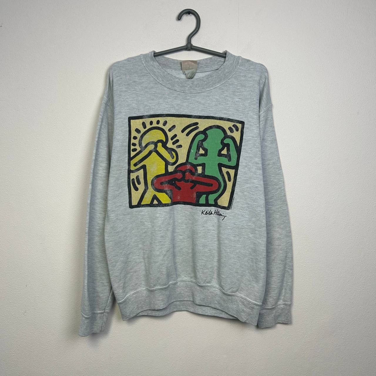Keith Haring Vintage Kaith Haring Designer 90s rare streetwear sweatshirt Size US L / EU 52-54 / 3 - 1 Thumbnail