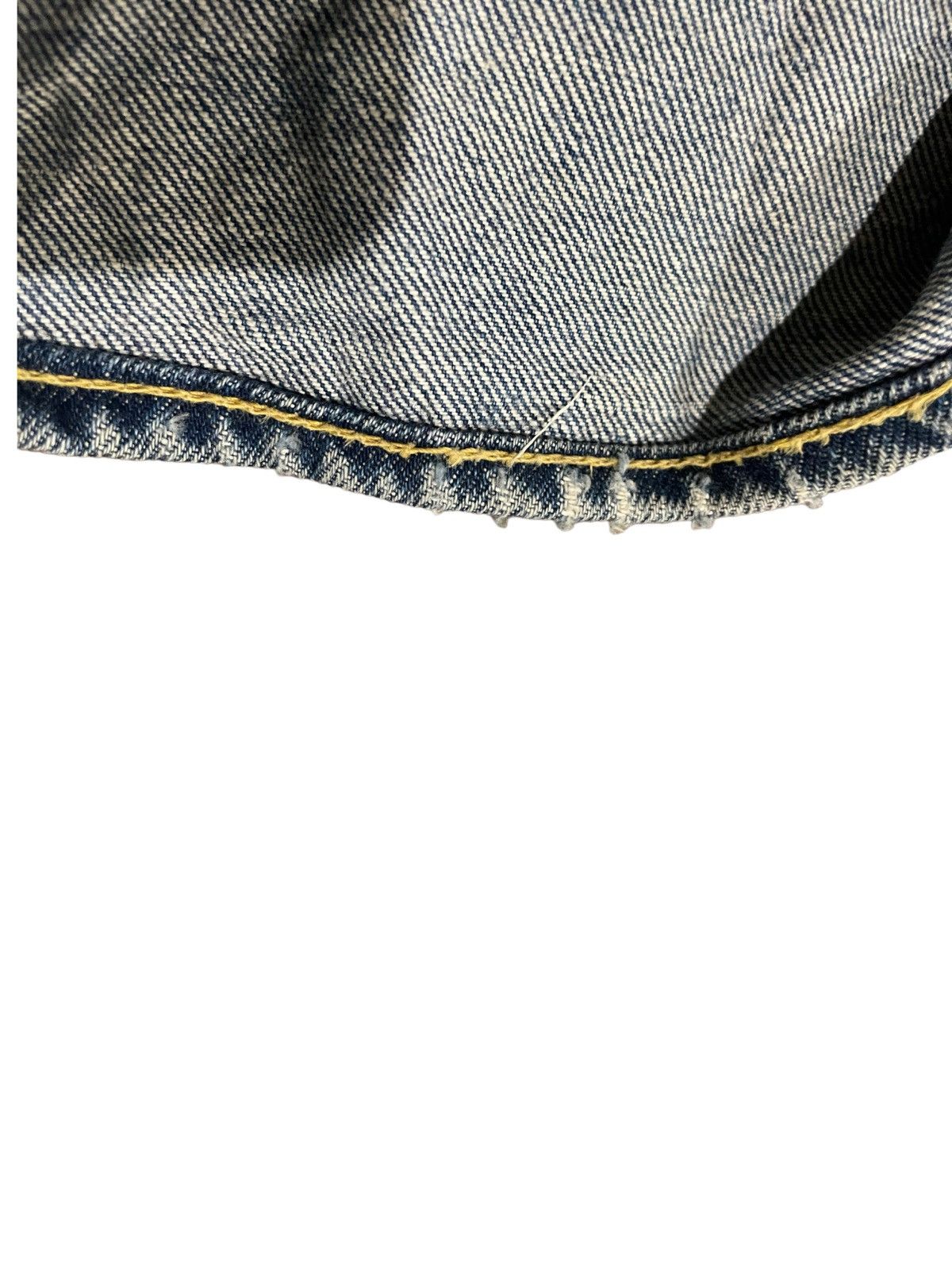 Vintage 60s Bell bottom Flared Bootcut Bigstone V Stitch VTG Jeans Size US 27 - 14 Thumbnail