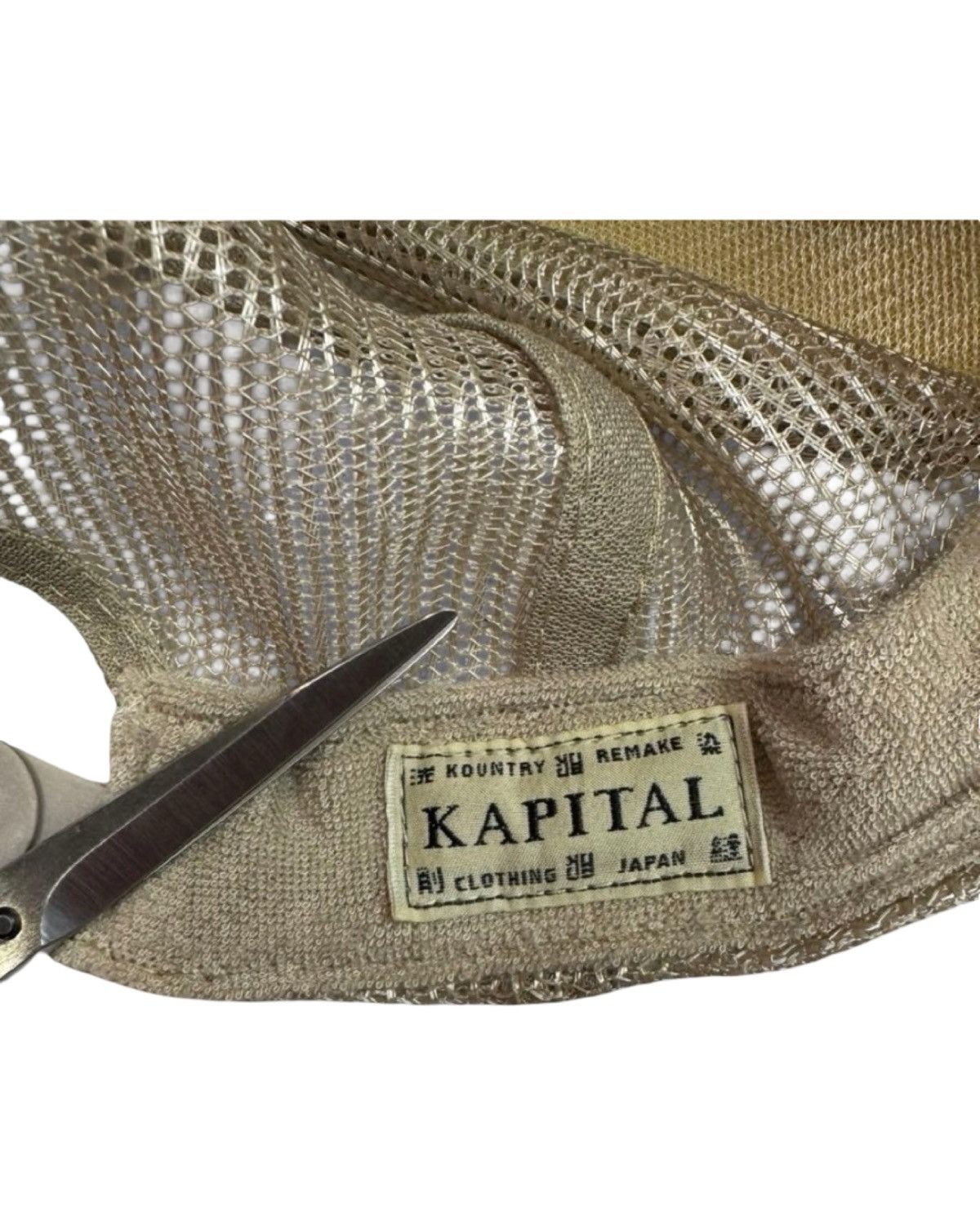 Kapital Washing Denim Mesh Trucker Cap Size ONE SIZE - 3 Thumbnail