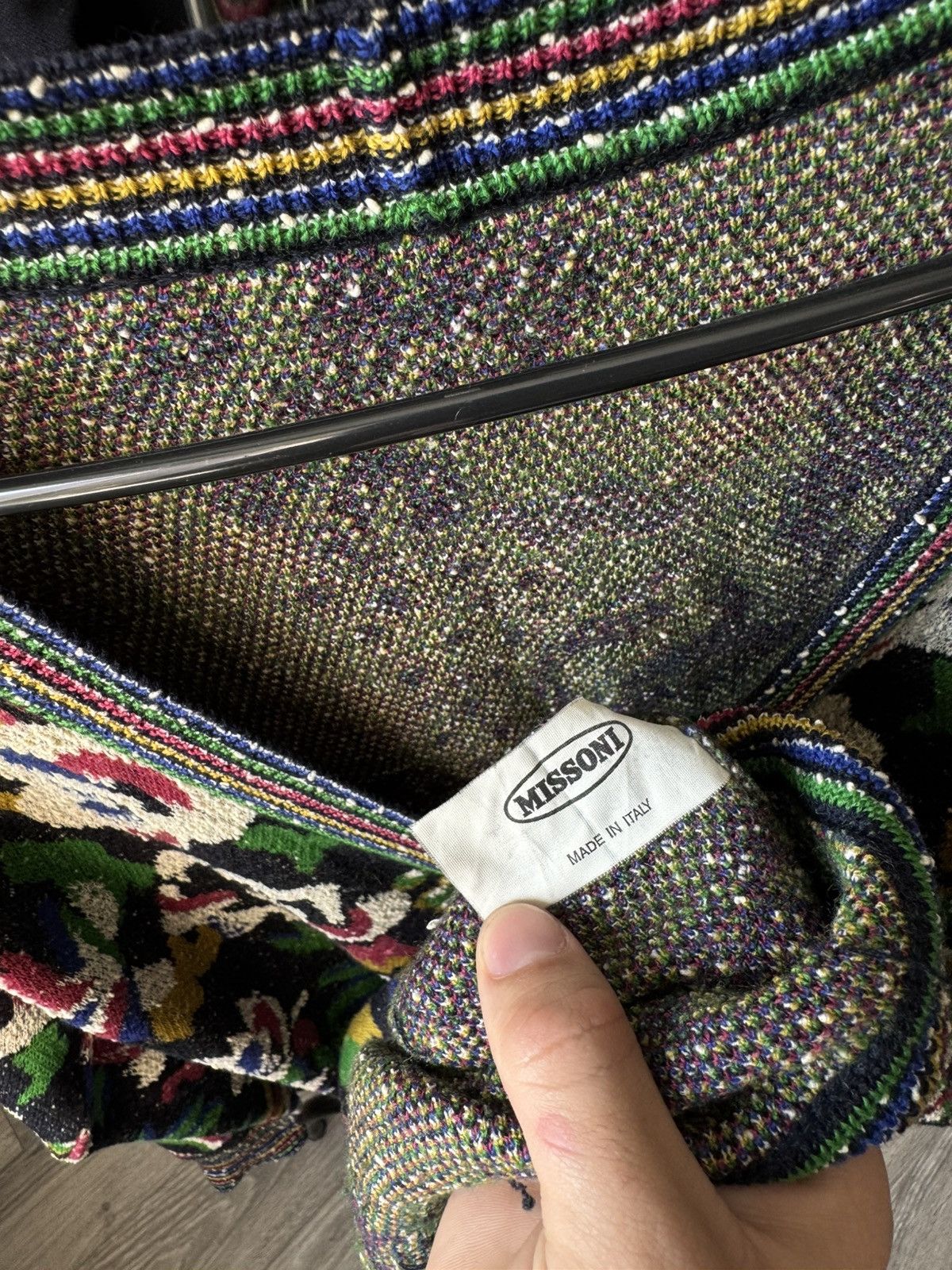Missoni × Vintage Missoni Vintage 1990 floral knitted cardigan Size L / US 10 / IT 46 - 5 Thumbnail