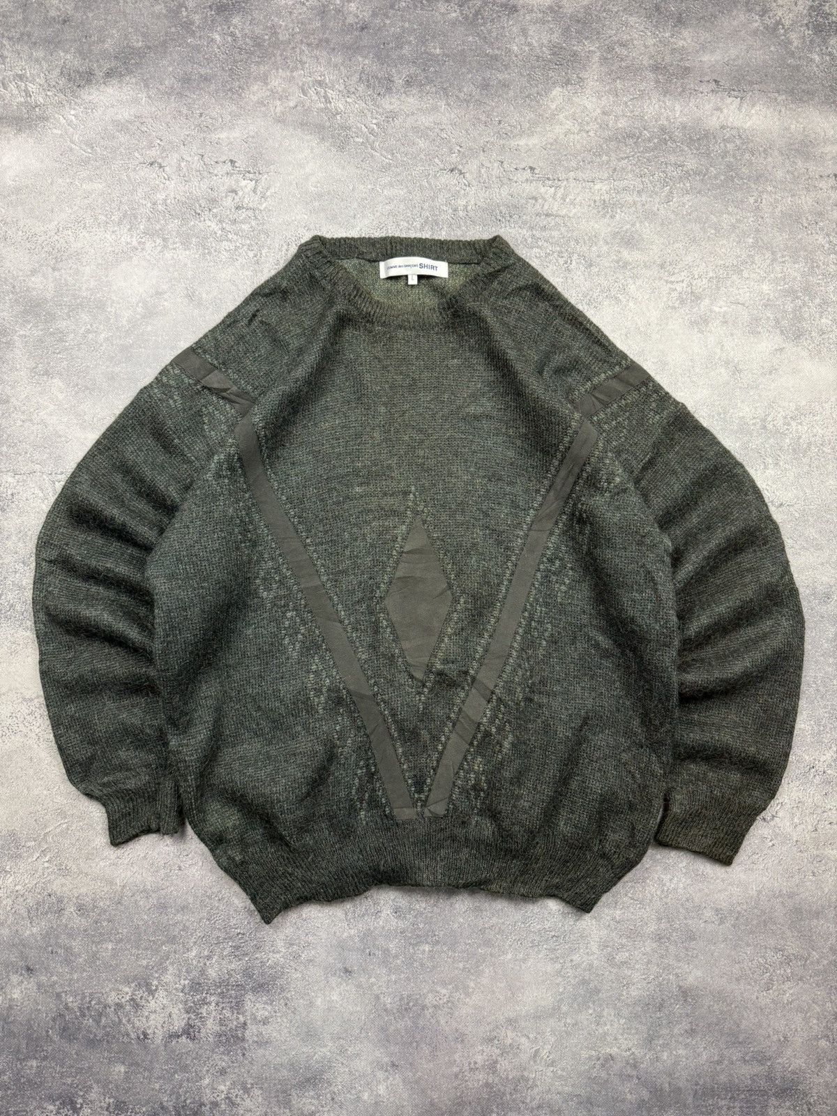 Comme des Garcons SHIRT Comme des Carçons SHIRT Wool Sweater Japanese Brand Size US L / EU 52-54 / 3 - 1 Thumbnail