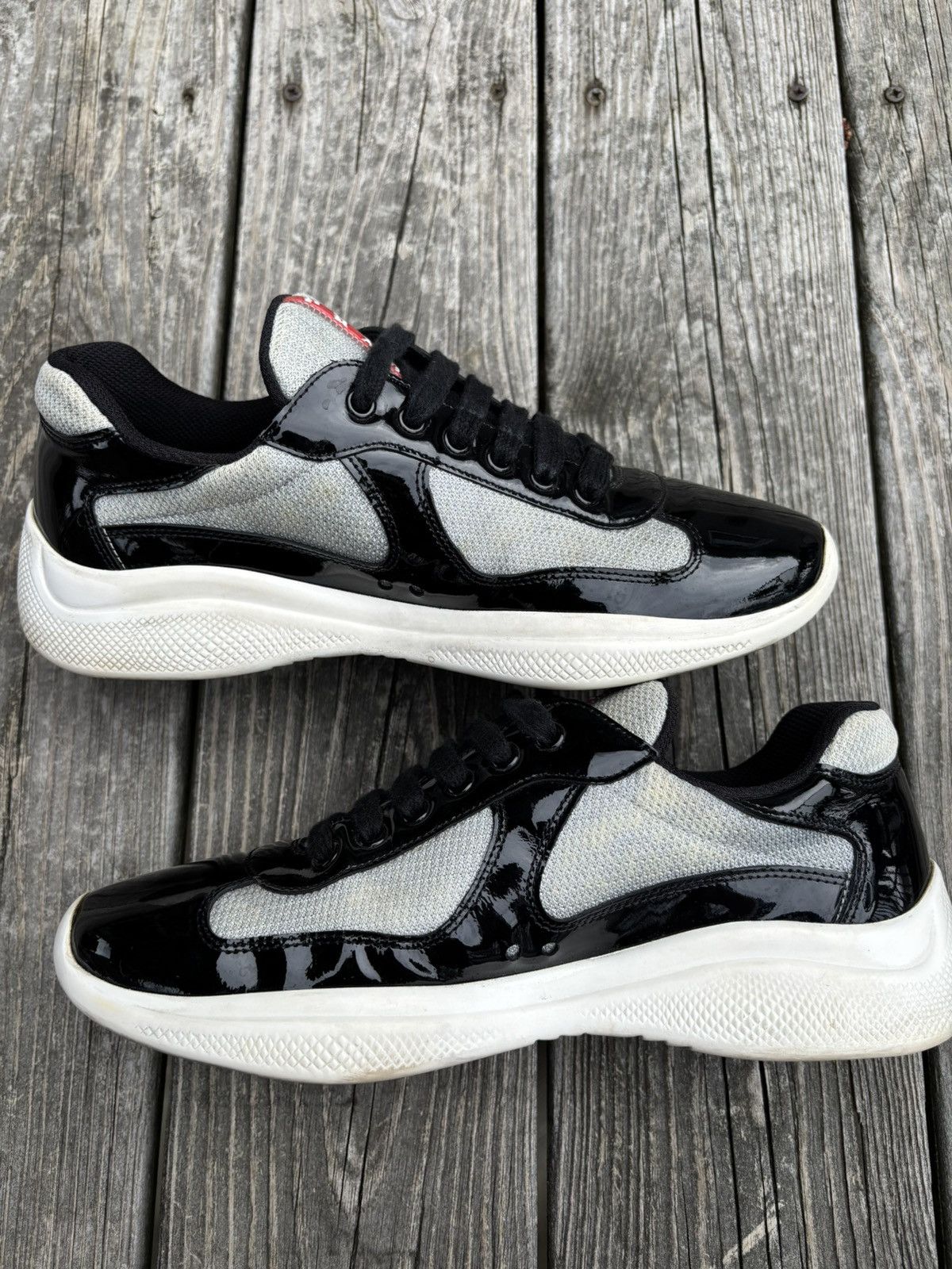 Prada Americas Cup Black Patent Size 7 Size US 7 / EU 40 - 3 Thumbnail